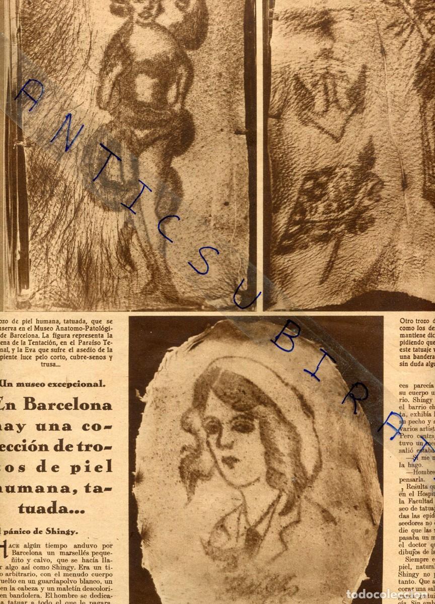 Coleccionismo de Revistas y Peri&oacute;dicos: REVISTA A&Ntilde;O 1934 CARNE DE CABALLO EN MADRID COLECCION DE PIEL HUMANA TATUTADA TATTUAJES