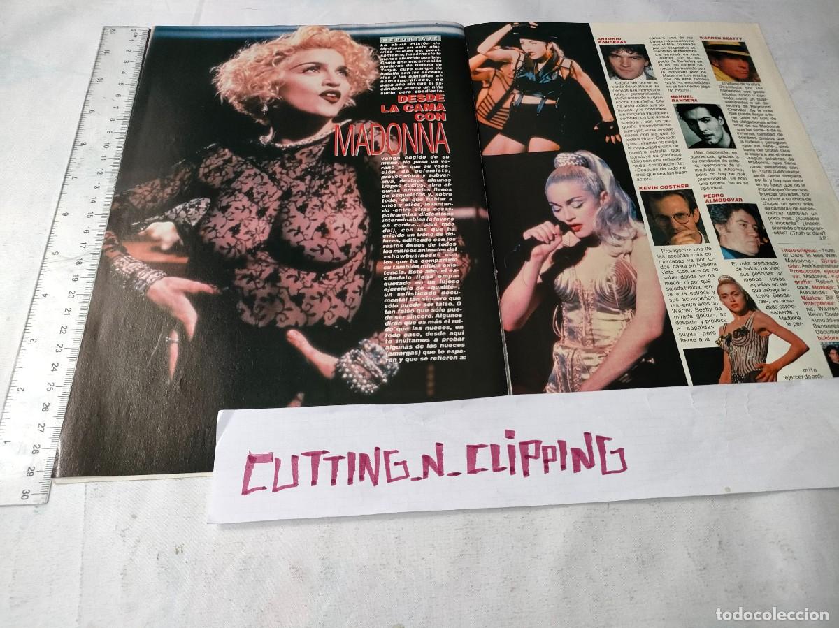 Coleccionismo de Revistas y Peri&oacute;dicos: Clipping [EN LA CAMA CON MADONNA][PUBLICIDAD]