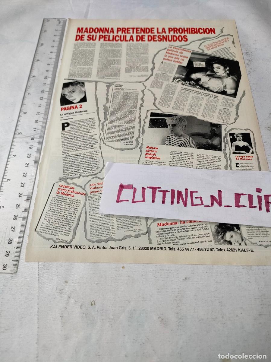 Coleccionismo de Revistas y Peri&oacute;dicos: Clipping [MADONNA ][PUBLICIDAD]