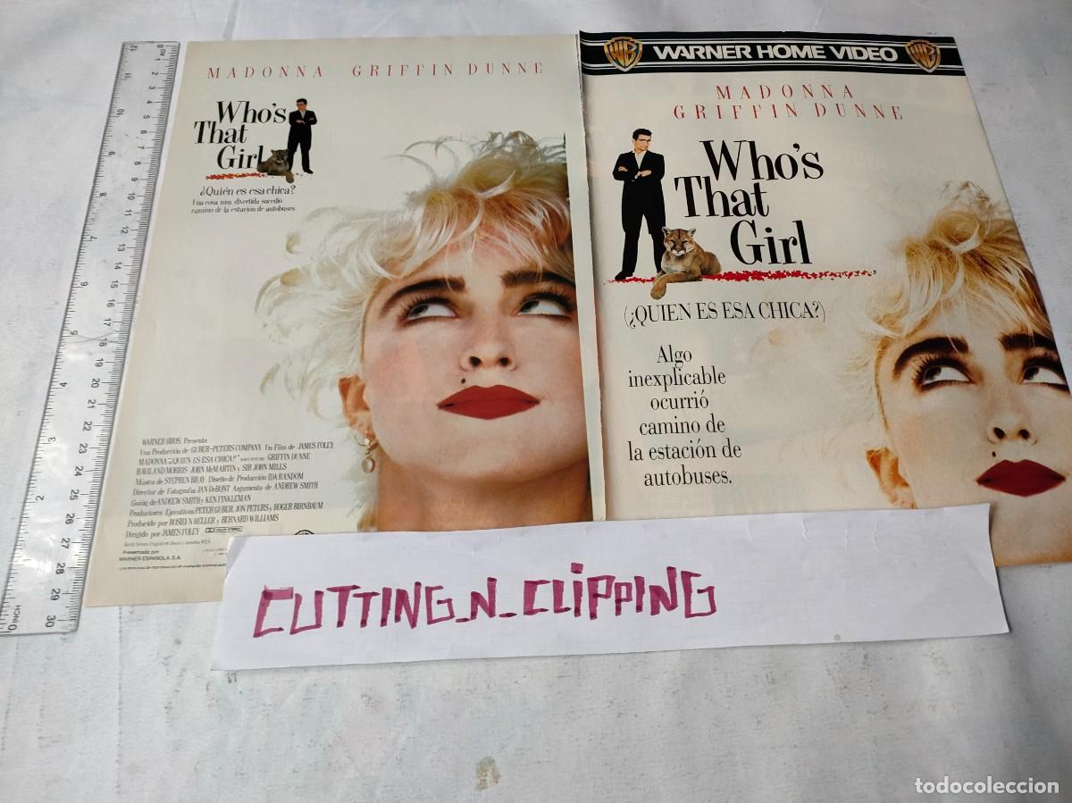 Coleccionismo de Revistas y Peri&oacute;dicos: Clipping [MADONNA QUIEN ES ESA][PUBLICIDAD]