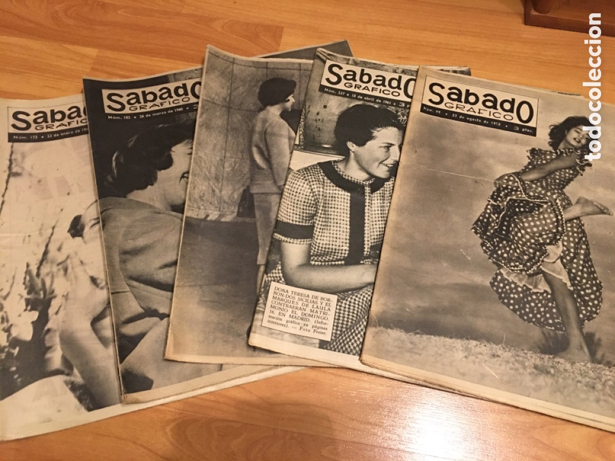 Coleccionismo de Revistas y Peri&oacute;dicos: S&aacute;bado gr&aacute;fico - Lote revistas