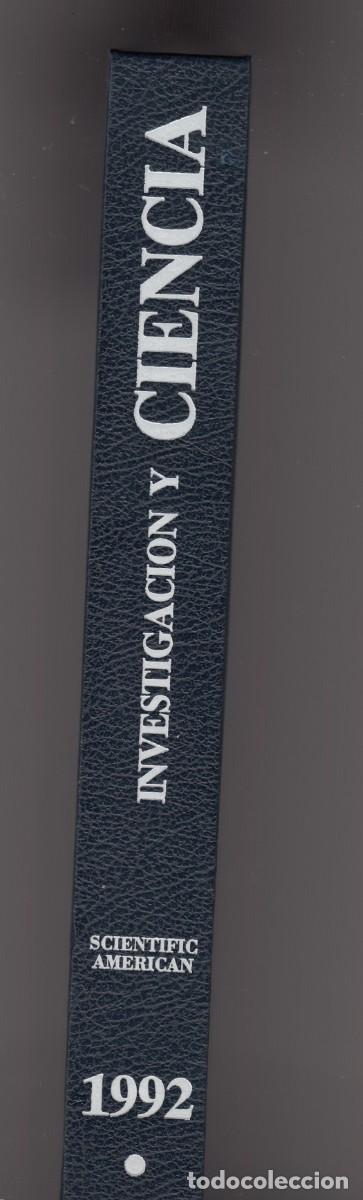Coleccionismo de Revistas y Peri&oacute;dicos: INVESTIGACI&Oacute;N Y CIENCIA. A&Ntilde;O 1992, PRIMER SEMESTRE COMPLETO. UN TOMO.