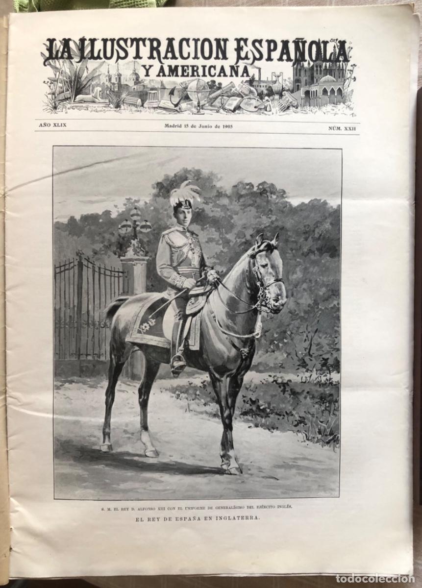 Coleccionismo de revistas y peri&oacute;dicos: ILU. ESPA&Ntilde;OLA Y AMERICANA - 1905 - ALFONSO XIII EN PAR&Iacute;S (ATENTADO) - ALFONSO XIII EN LONDRES -