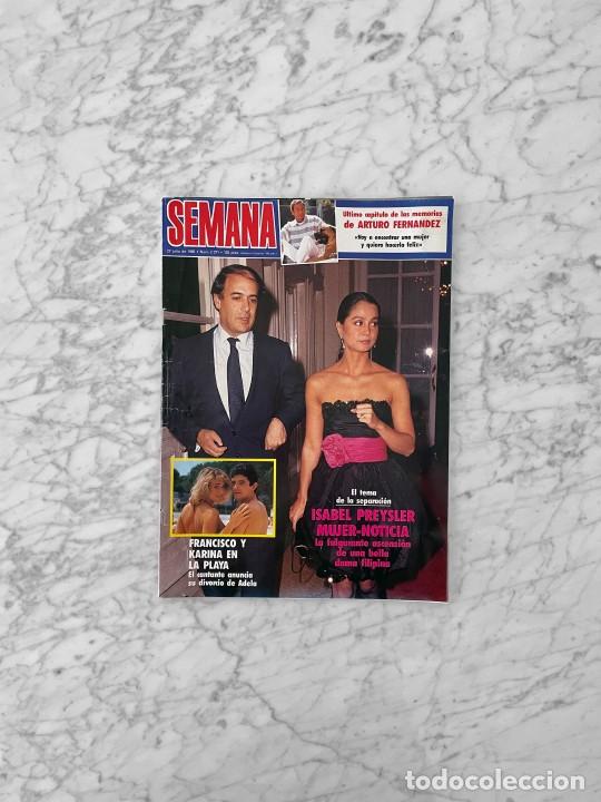 Coleccionismo de Revistas y Peri&oacute;dicos: SEMANA - 1985 FRANCISCO, DANIELA ROMO, RICHARD CHAMBERLAIN, EL EQUIPO A, MERCEDES MILA, AMPARO MU&Ntilde;OZ