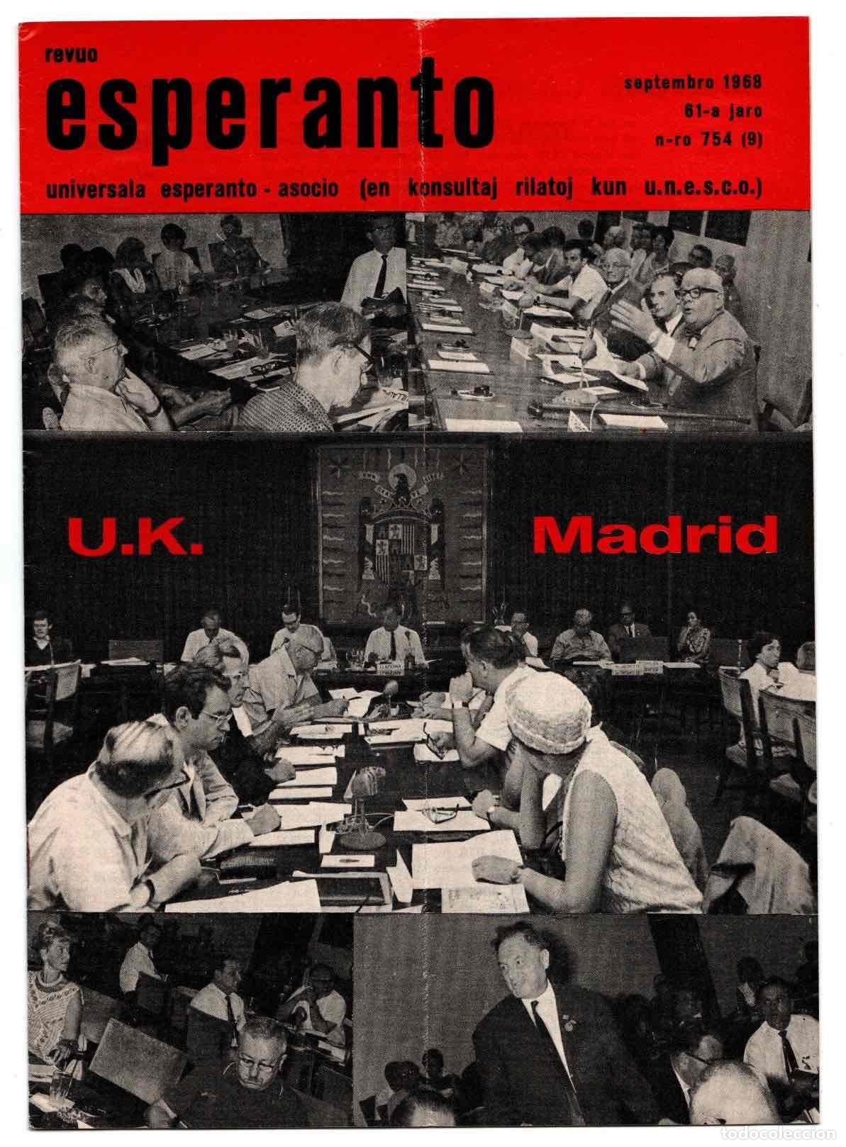 Collezionismo di Riviste e Giornali: REVISTA ESPERANTO REVUO INTERNACIA, N&ordm; 754 (9) SEPTIEMBRE 1968. COMPLETAMENTE EN ESPERANTO