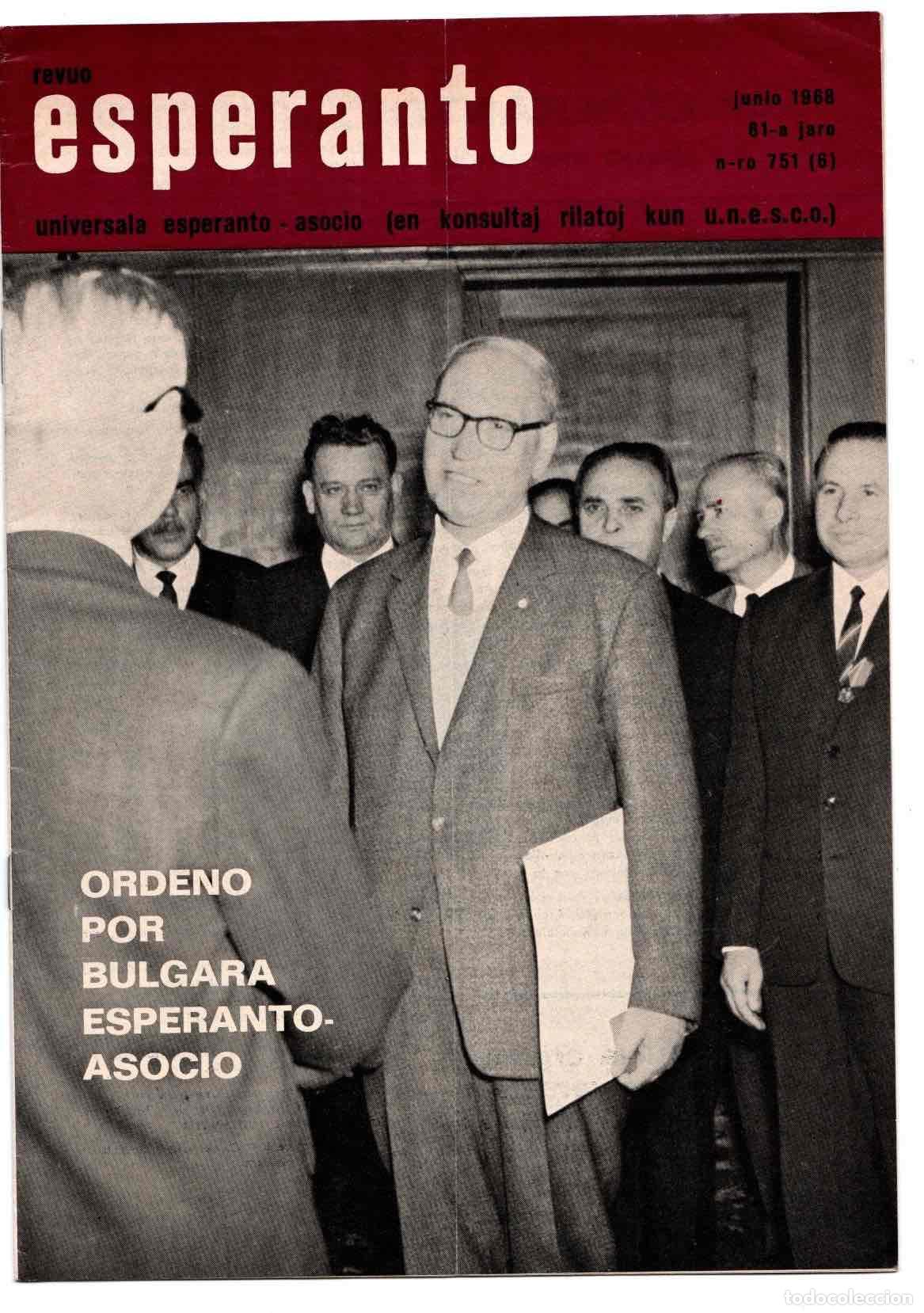 Collezionismo di Riviste e Giornali: REVISTA ESPERANTO REVUO INTERNACIA, N&ordm;751 (6) JUNIO 1968. COMPLETAMENTE EN ESPERANTO