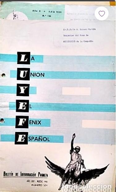 Coleccionismo de revistas y peri&oacute;dicos: ERNESTO ANASTASIO PASCUAL en BOLETIN INFORMATIVO: &rdquo;LA UNI&Oacute;N Y EL FENIX ESPA&Ntilde;OL&rdquo;. Agosto 1965-N&ordf; 264