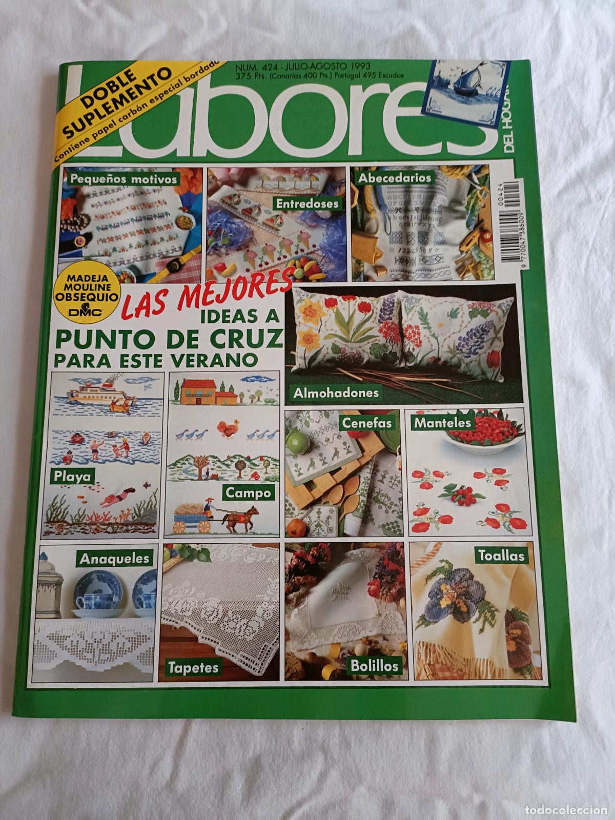 Collection Magazines and Newspapers: LABORES DEL HOGAR 424. CORTINAS. MOTIVOS DE CAMPO Y PLAYA. ABECEDARIOS. CENEFAS. CUADROS DE PERROS