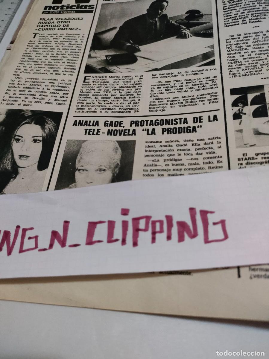 Coleccionismo de revistas y peri&oacute;dicos: Clipping [PILAR VELAZQUEZ, ANALIA GADE, ALAN LADD, EDWARD G ROBINSON][RL750509]