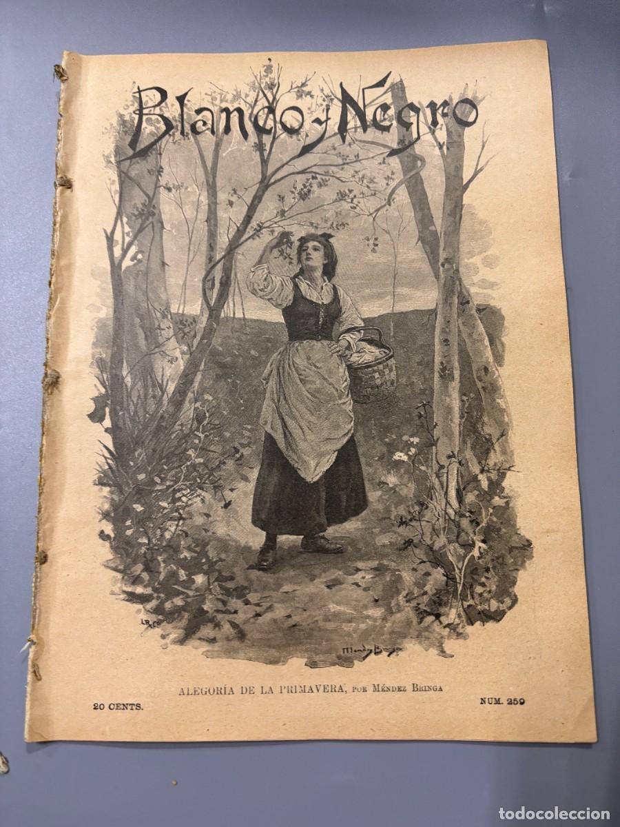 Collection Magazines and Newspapers: BLANCO Y NEGRO. N&ordm; 259. 1896. ATAQUE A BEJUCAL EN LA GUERRA DE CUBA. LAS ELECCIONES EN MADRID. LEER