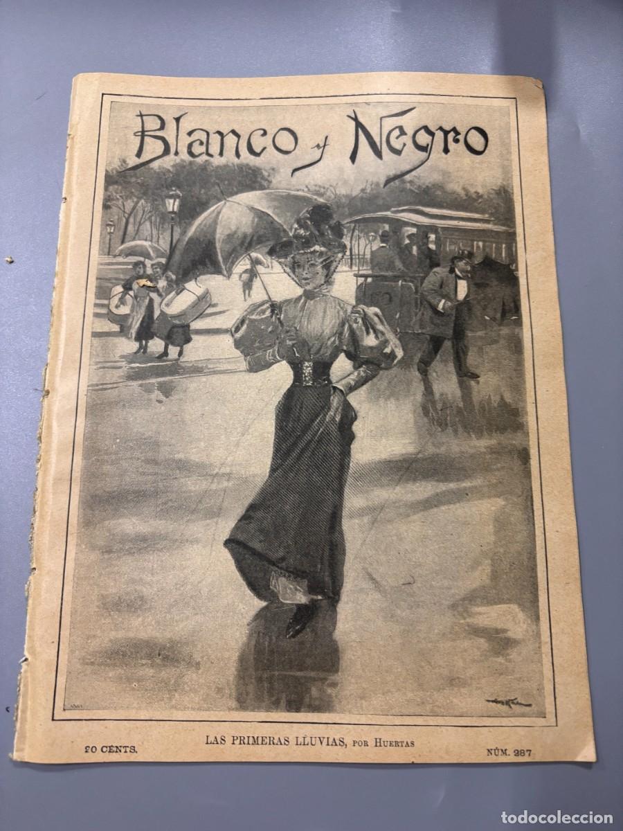 Sammeln von Zeitschriften und Zeitungen: BLANCO Y NEGRO. N&ordm; 287. 1896. LA GUERRA EN FILIPINAS. ACCIDENTE FERROVIARIO EN BILBAO. LEER