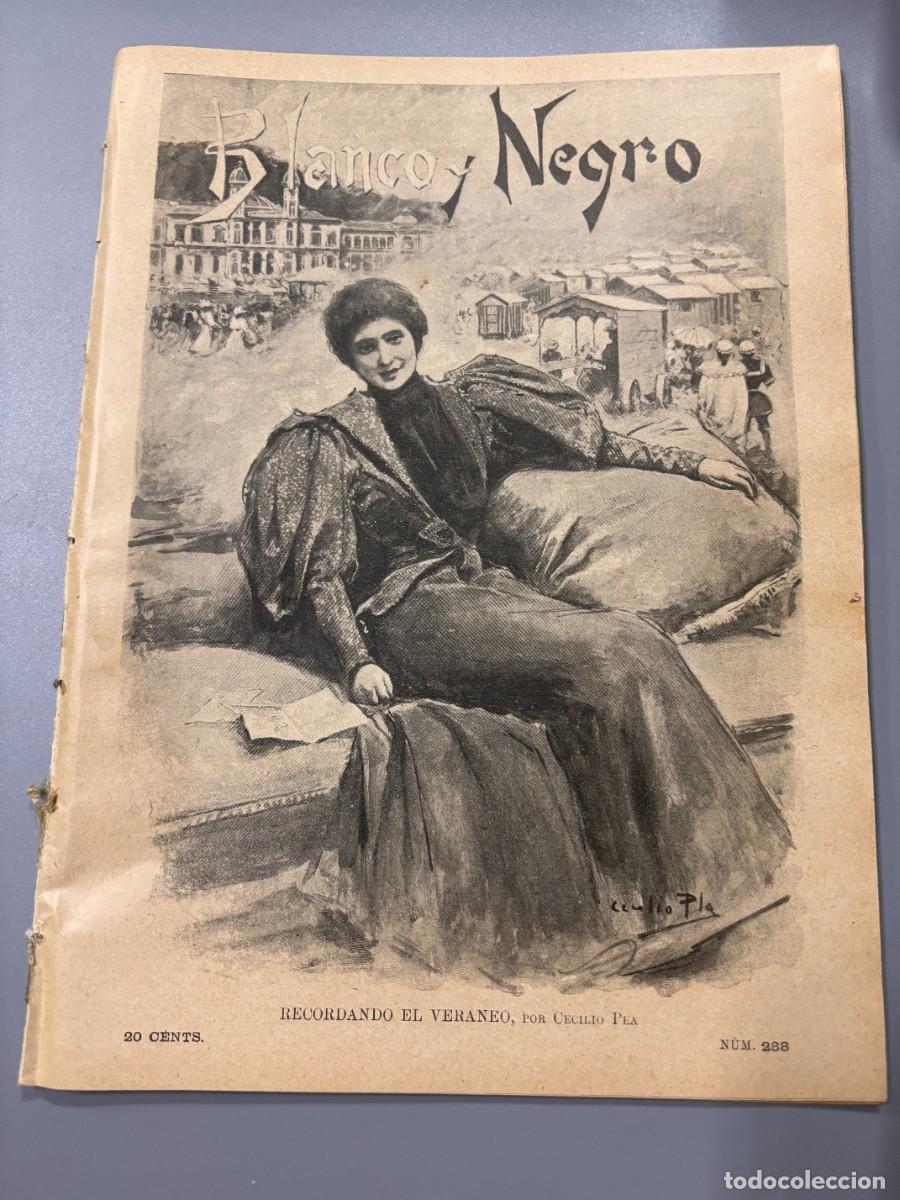Sammeln von Zeitschriften und Zeitungen: BLANCO Y NEGRO. N&ordm; 288. 1896. LA CAMPA&Ntilde;A CONTRA MACEO. IM&Aacute;GENES DE LA GUERRA DE CUBA. LEER