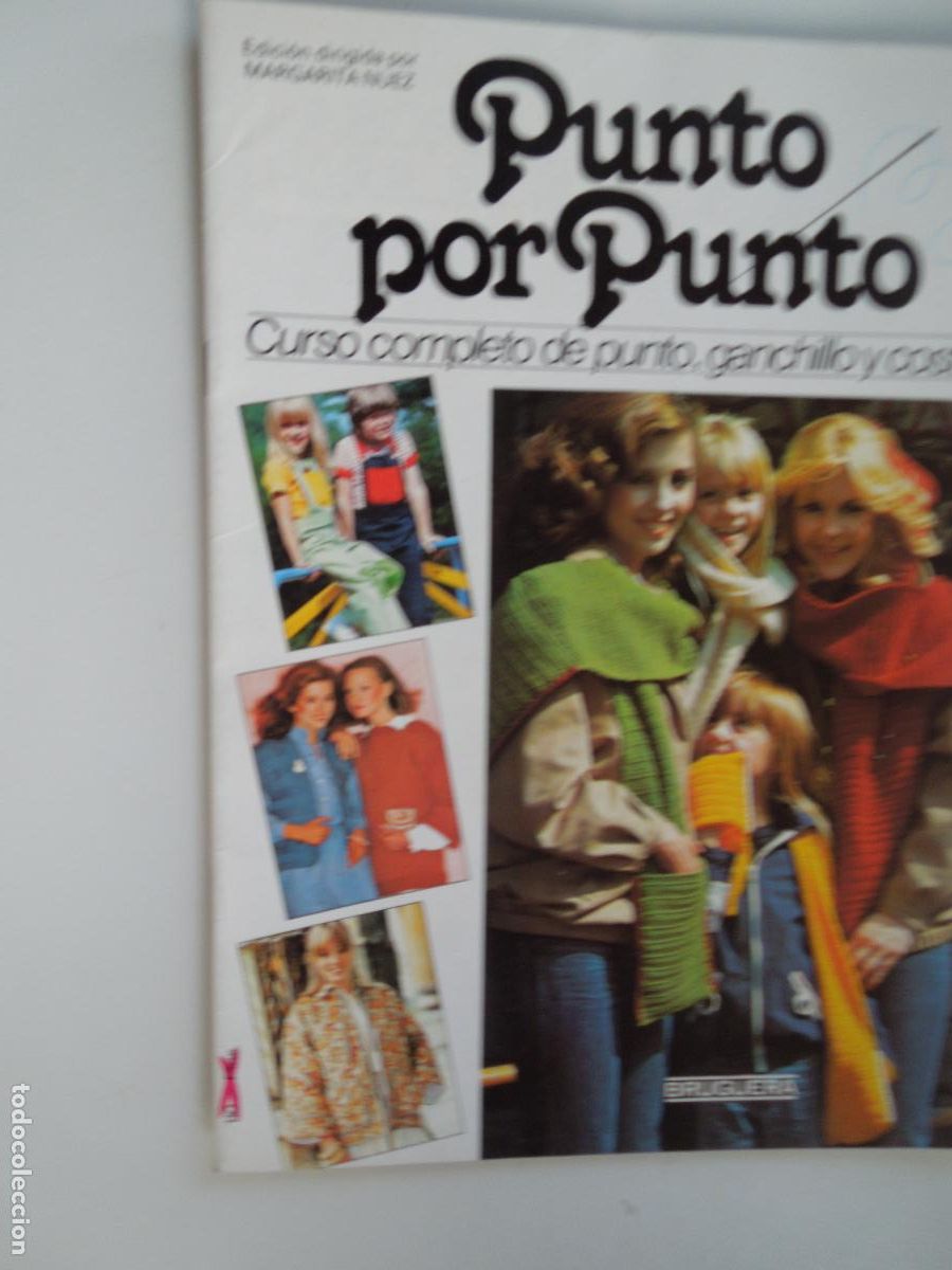 Coleccionismo de Revistas y Peri&oacute;dicos: PUNTO POR PUNTO - N&ordm; 2- CURSO COMPLETO DE GANCHILLO Y COSTURA - 1982