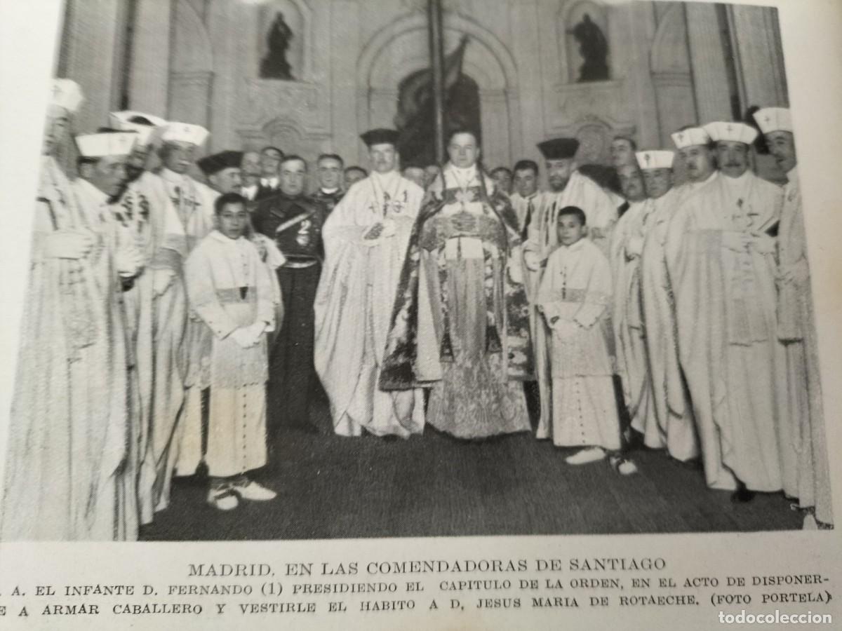 Collection Magazines and Newspapers: CAPITULO ORDEN ARMAR CABALLERO JESUS MARIA ROTAECHE MADRID HOJA REVISTA A&Ntilde;O 1926