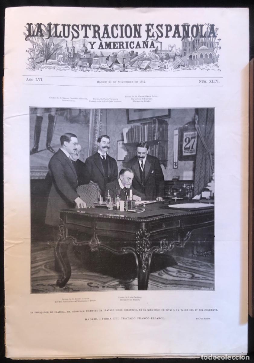 Coleccionismo de Revistas y Peri&oacute;dicos: ILU. ESP Y AME. 1912 CONSTANTINOPLA. Tratado Marruecos. MADRID (Puente de Toledo) Premios Nobel 1912