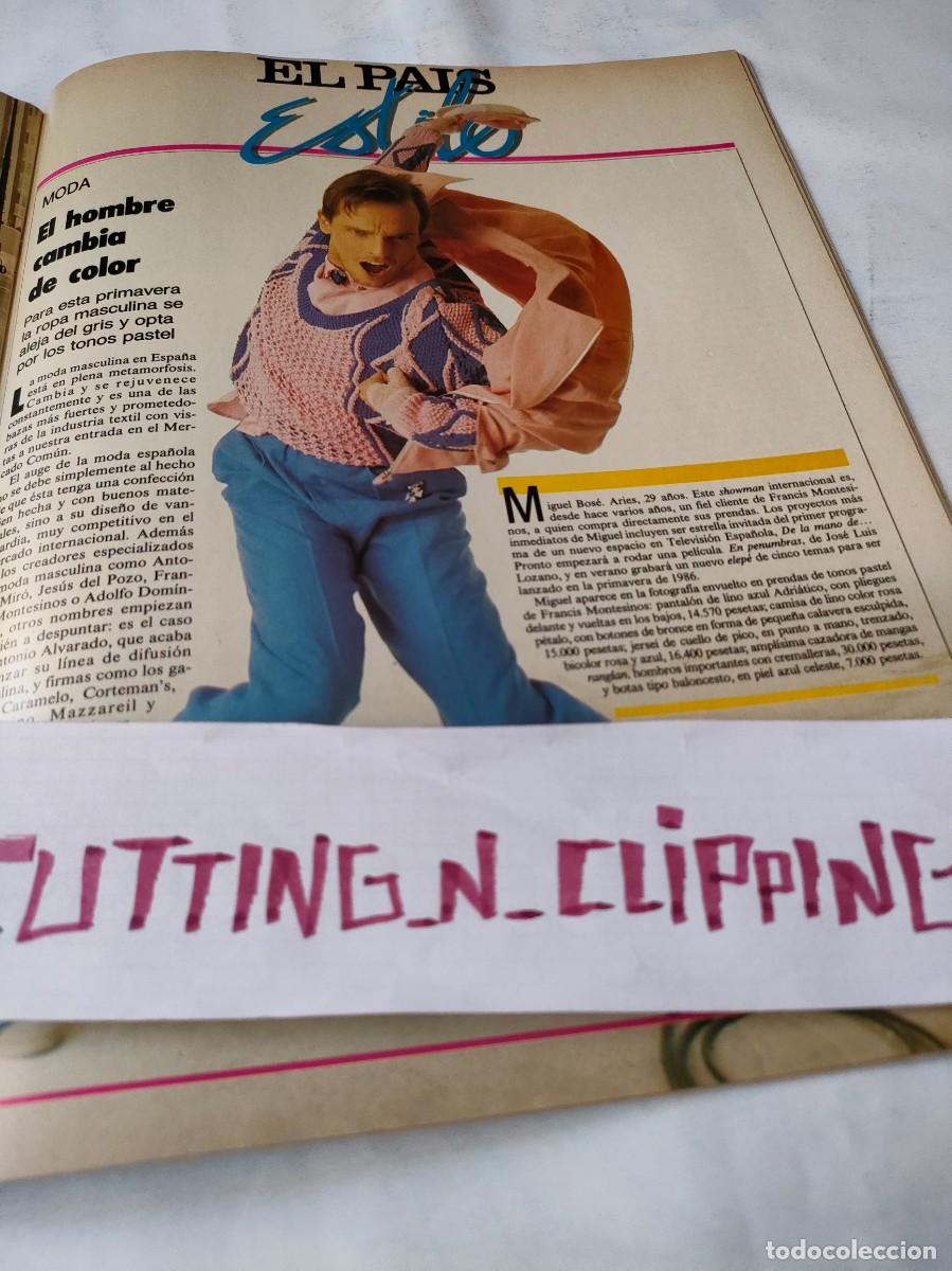 Coleccionismo de Revistas y Peri&oacute;dicos: Clipping_PS851404_ MIGUEL BOSE