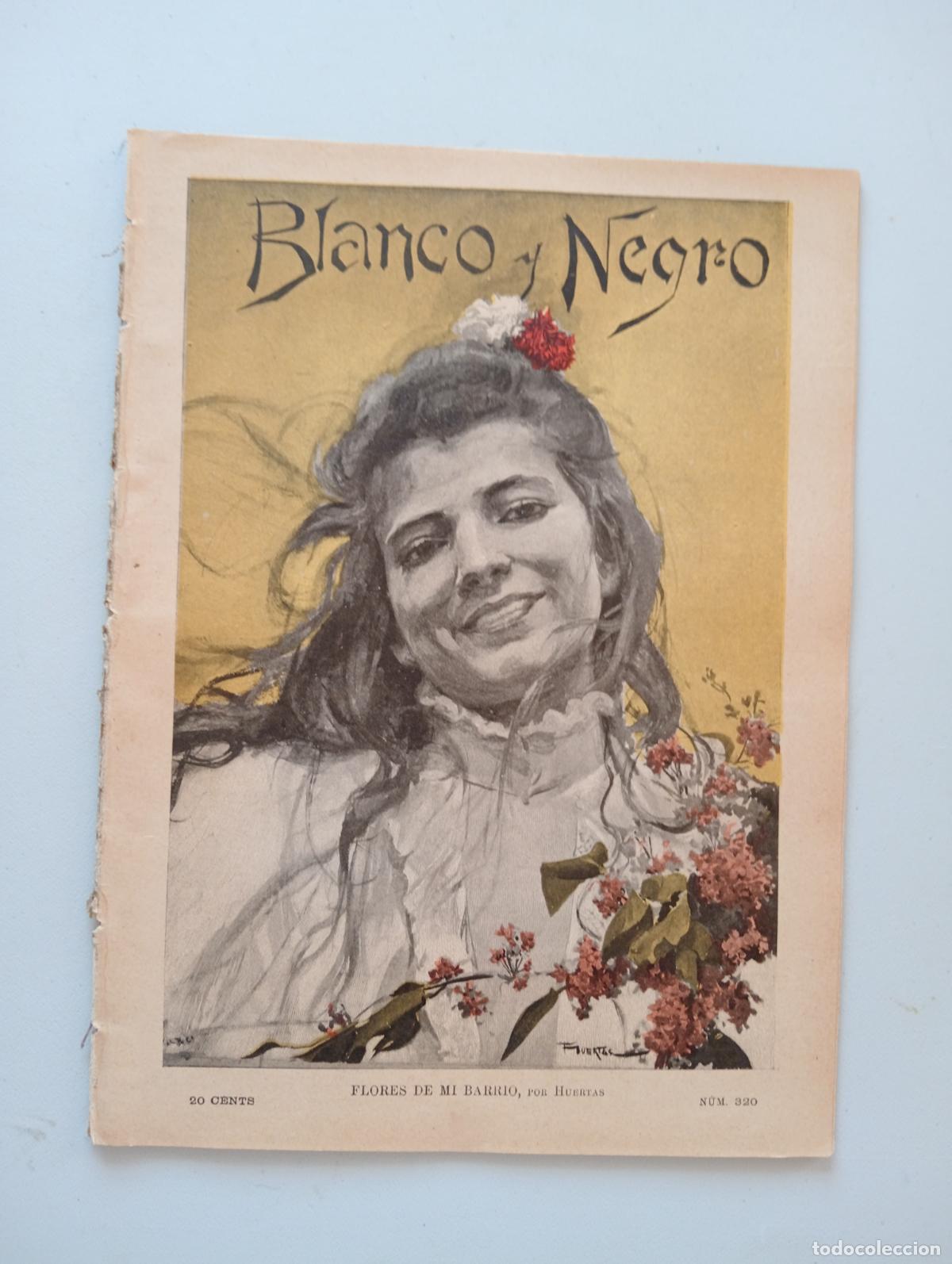 Collezionismo di Riviste e Giornali: BLANCO Y NEGRO. N&ordm; 320. A&Ntilde;O 1897. LA REINA VICTORIA. EL ESTANQUE DEL RETIRO. EL AMIGO DE LOS PERROS.
