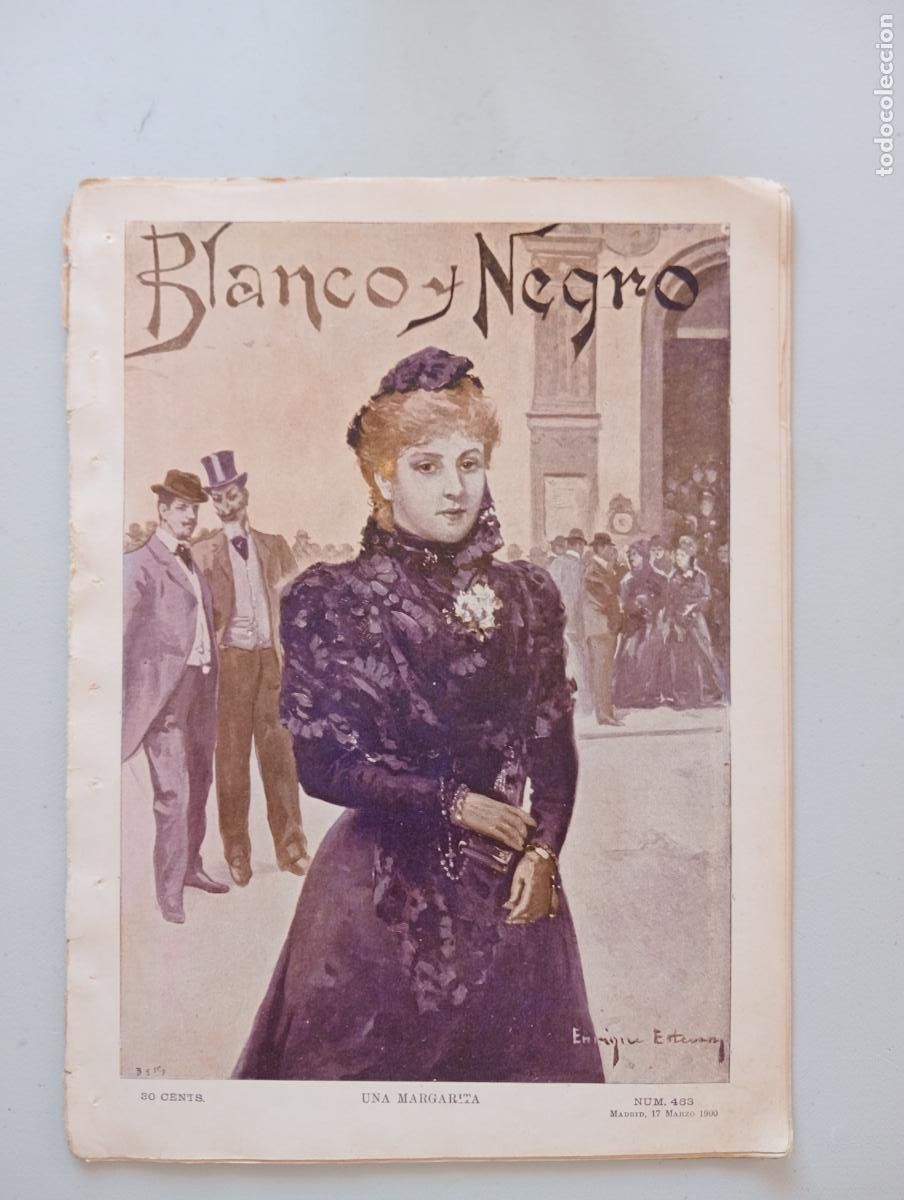 Sammeln von Zeitschriften und Zeitungen: BLANCO Y NEGRO. N&ordm; 463. A&Ntilde;O 1900. LA EXPOSICI&Oacute;N DE PAR&Iacute;S. LOS ESQUIMALES EN MADRID. EL INCEND.. LEER