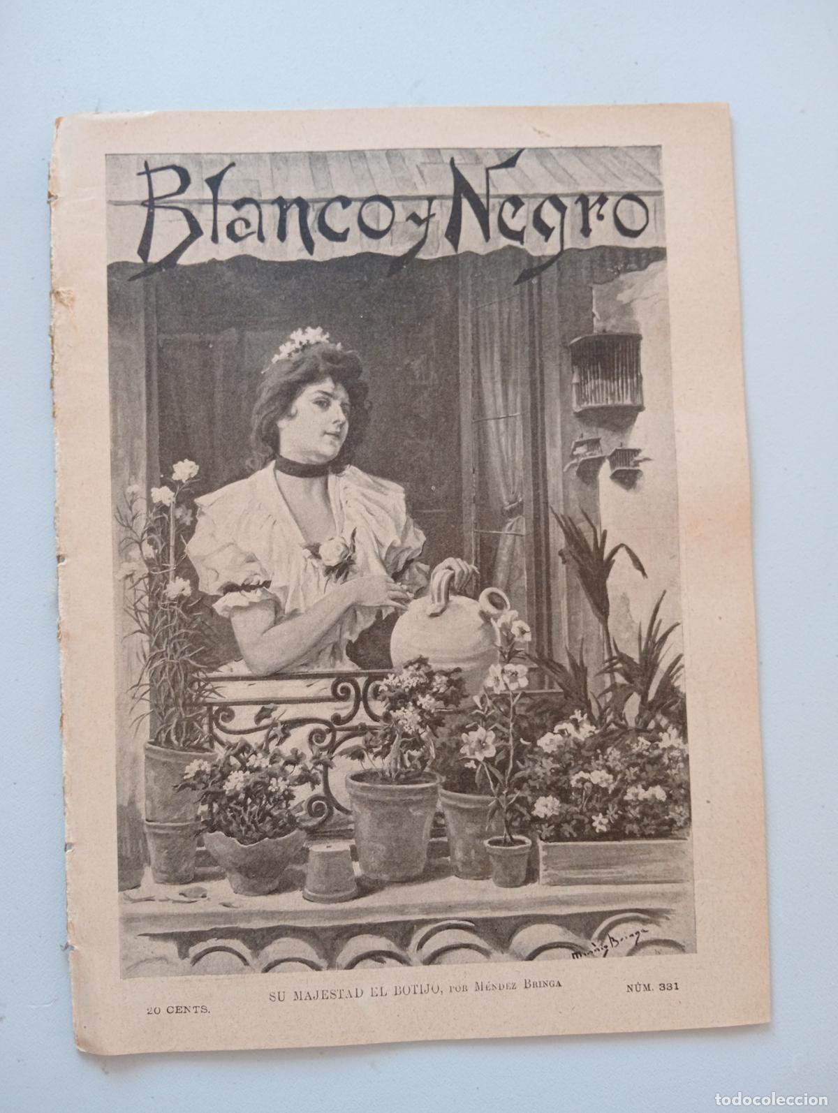 Collezionismo di Riviste e Giornali: BLANCO Y NEGRO. N&ordm; 331. A&Ntilde;O 1897. EL TRUEQUE. LA ALIANZA FRANCO RUSA. LA TRAGEDIA DE SANTA &Aacute;GUEDA.