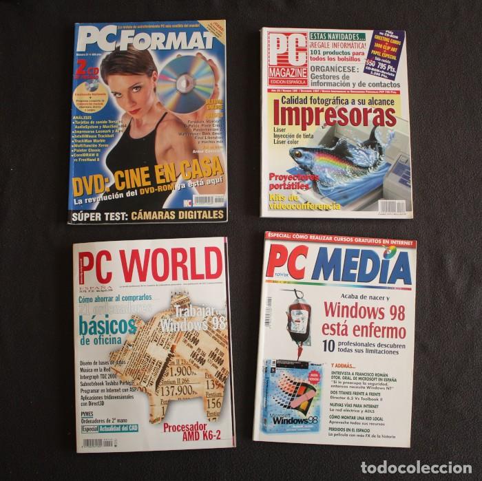 Sammeln von Zeitschriften und Zeitungen: LOTE 4 REVISTAS INFORMATICA PC FORMAT 21 PC MAGAZINE 109 PC WORLD 145 PC MEDIA 50