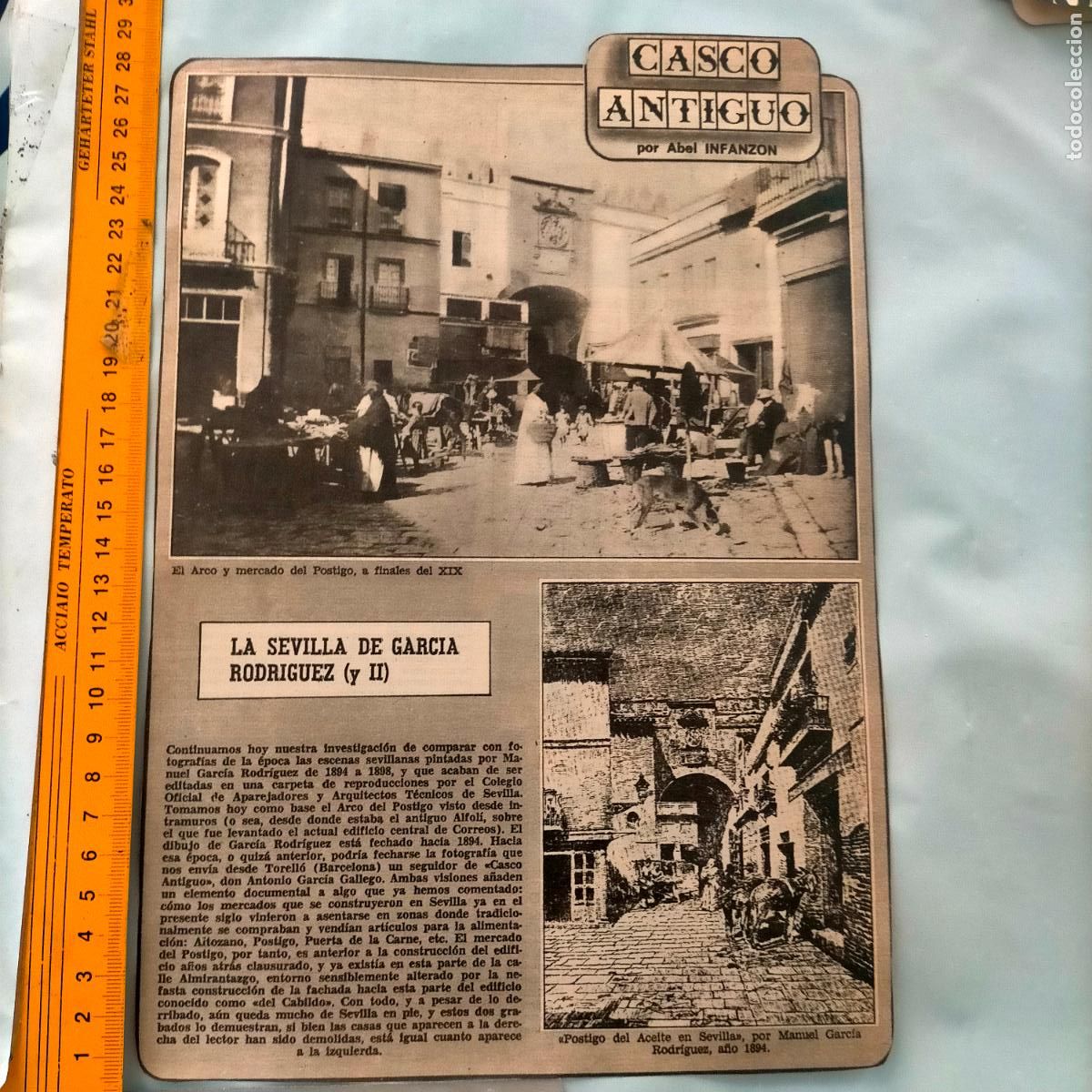 Collection Magazines and Newspapers: NOTICIA SEVILLA CASCO ANTIGUO ANTONIO BURGOS - LA SEVILLA DE GARCIA RODRIGUEZ