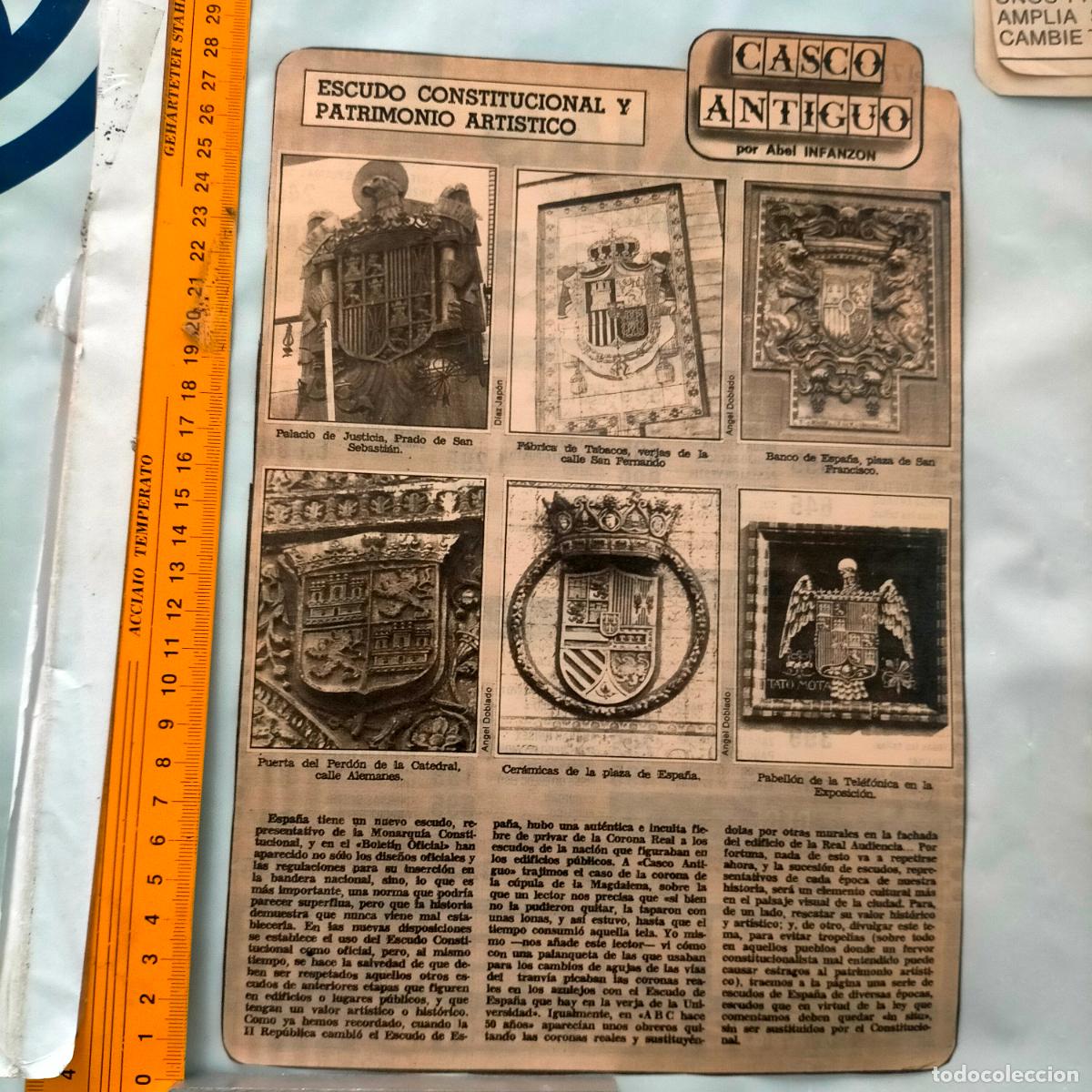 Sammeln von Zeitschriften und Zeitungen: NOTICIA SEVILLA CASCO ANTIGUO ANTONIO BURGOS - PATRIMONIO ARTISTICO ESCUDO CONSTITUCIONAL