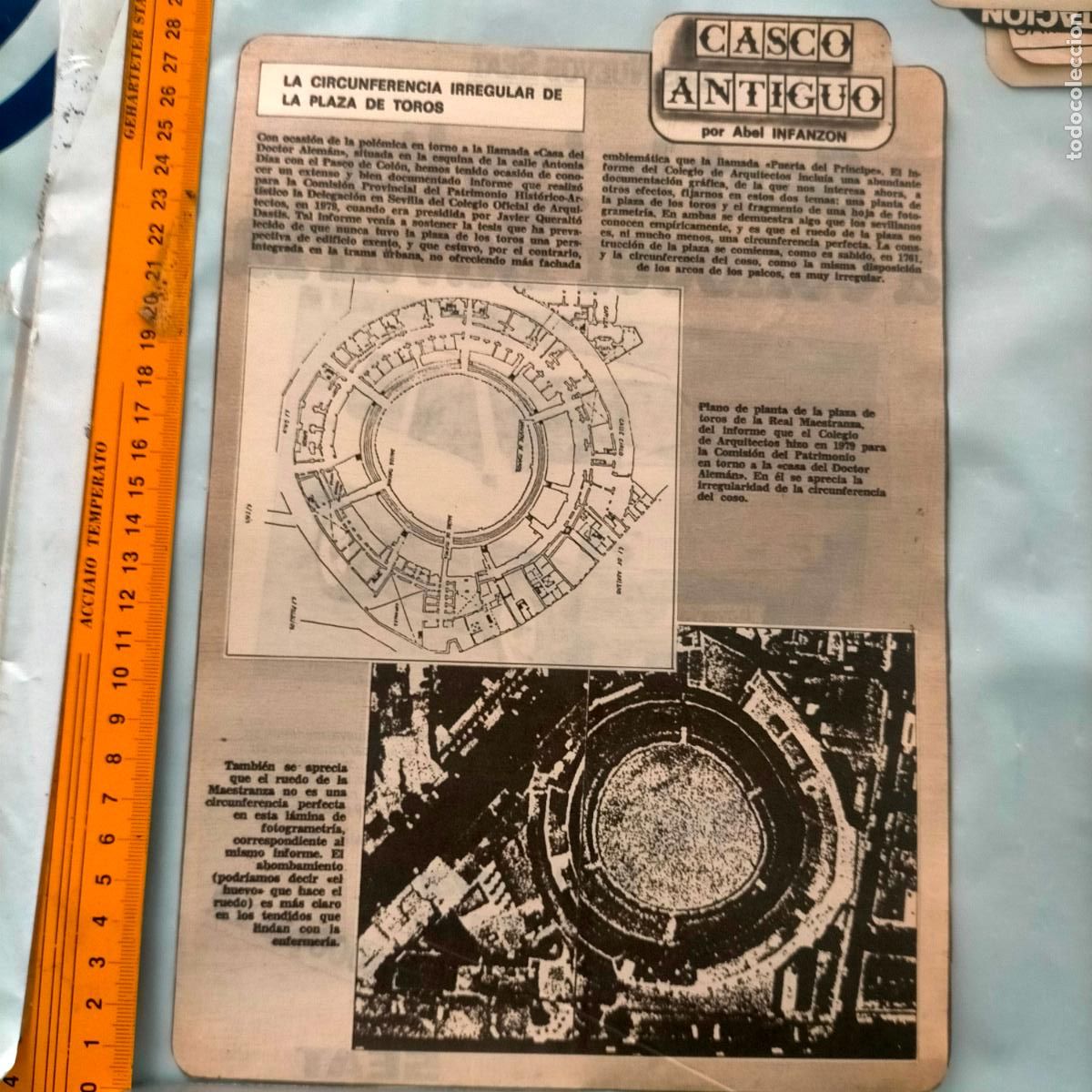 Sammeln von Zeitschriften und Zeitungen: NOTICIA SEVILLA CASCO ANTIGUO ANTONIO BURGOS - PLAZA DE TOROS
