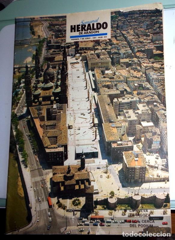 Coleccionismo de Revistas y Peri&oacute;dicos: SEMANAL HERALDO ARAG&Oacute;N N&ordm;454 1991. MICHAEL JORDAN TV - VESPA SFERA - NUEVA ZARAGOZA
