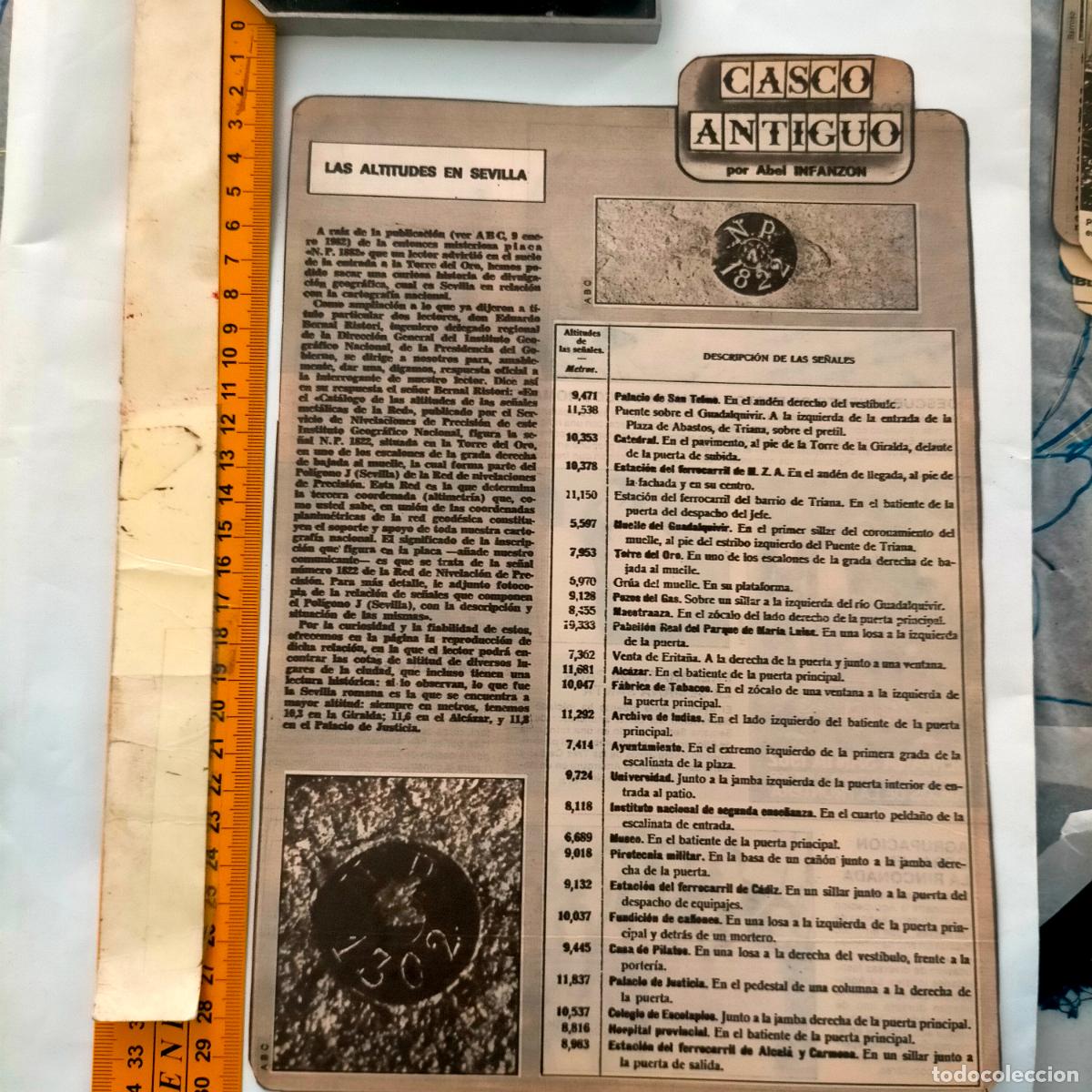 Collectionnisme de Revues et Journaux: NOTICIA SEVILLA CASCO ANTIGUO ANTONIO BURGOS - ALTITUDES EN SEVILLA