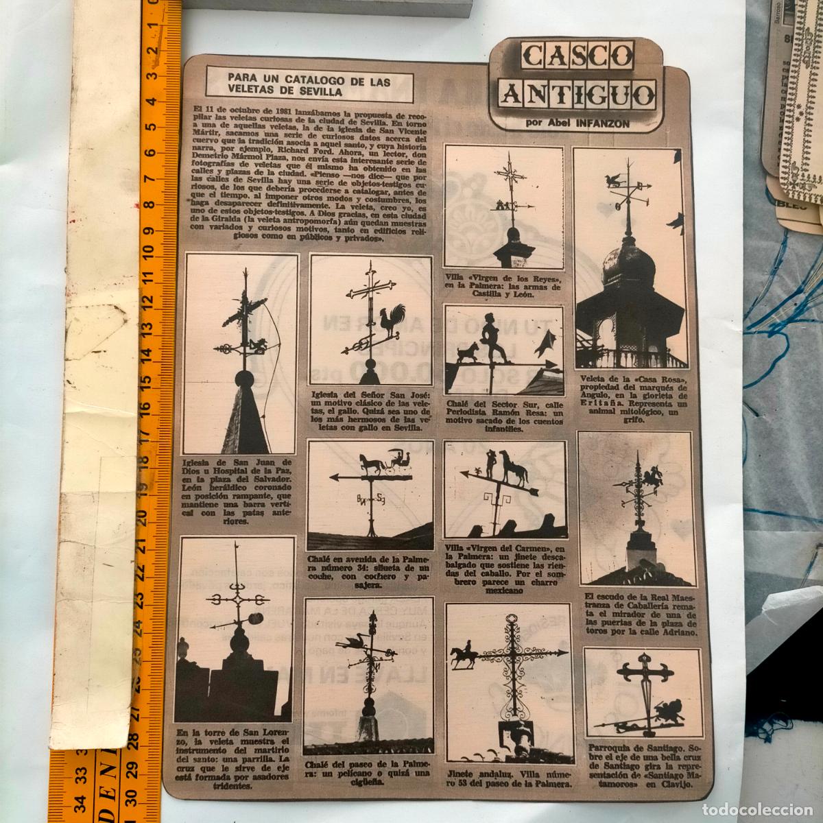 Collectionnisme de Revues et Journaux: NOTICIA SEVILLA CASCO ANTIGUO ANTONIO BURGOS - VELETAS DE SEVILLA