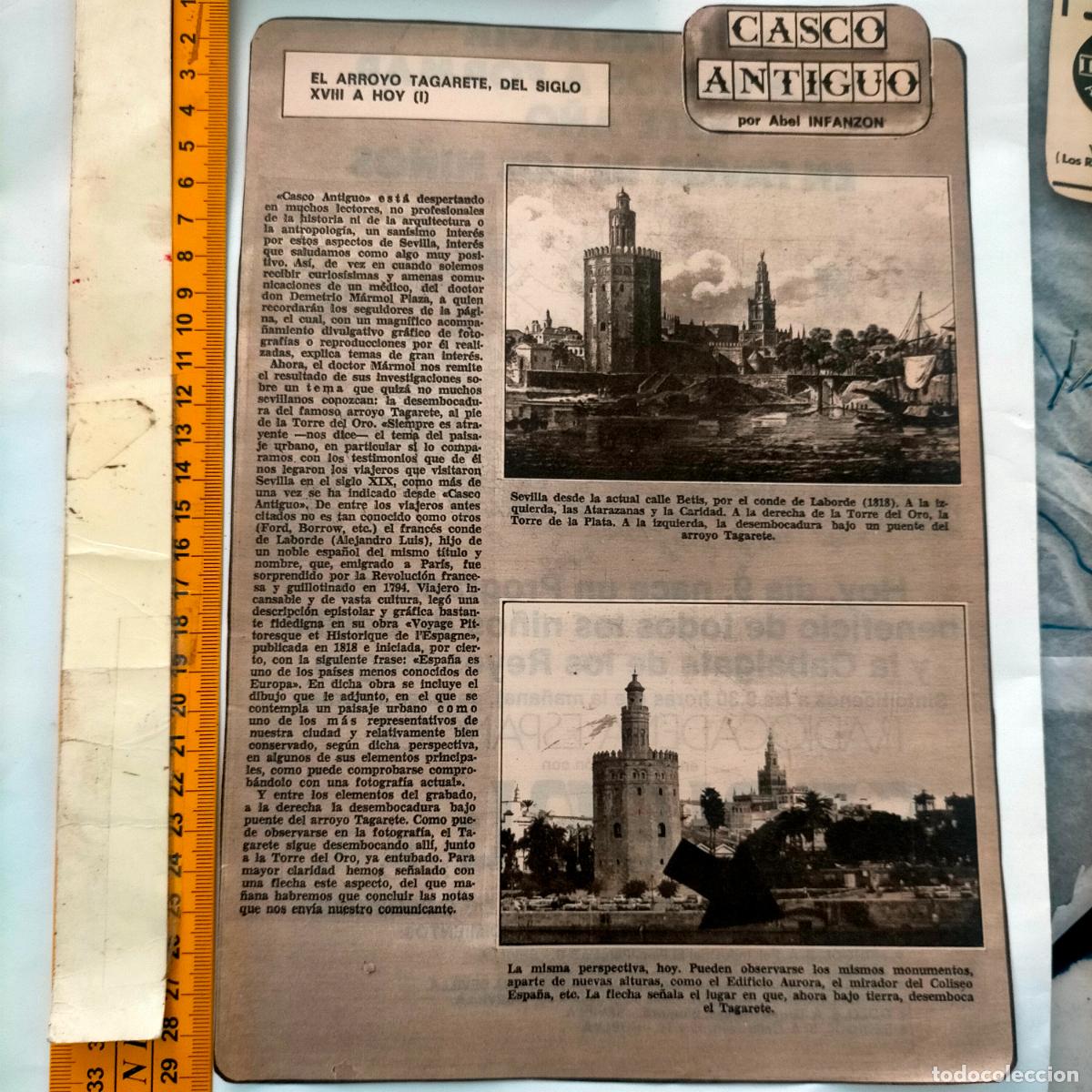 Collectionnisme de Revues et Journaux: NOTICIA SEVILLA CASCO ANTIGUO ANTONIO BURGOS - ARROYO TAGARETE . TORRE DEL ORO GIRALDA