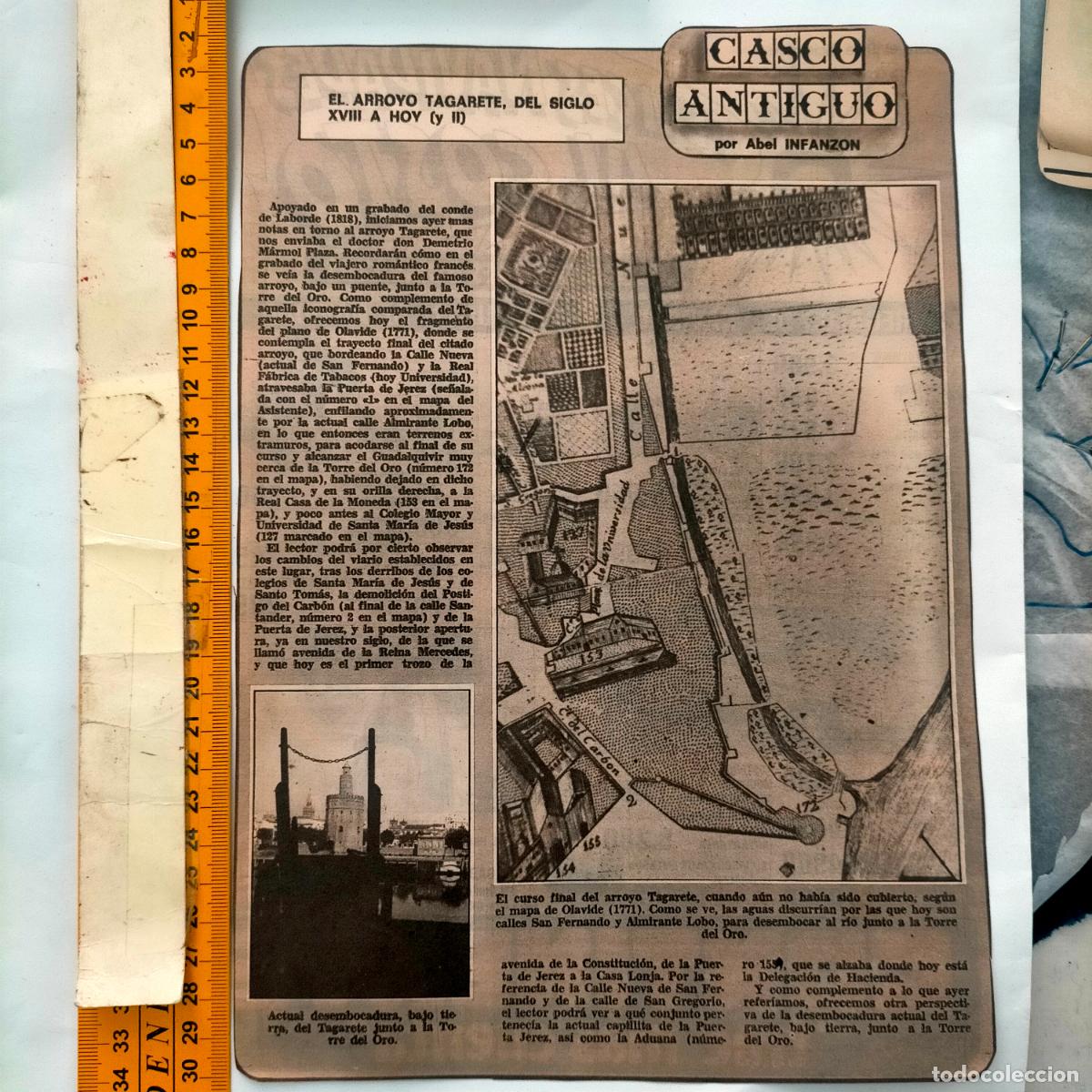 Collectionnisme de Revues et Journaux: NOTICIA SEVILLA CASCO ANTIGUO ANTONIO BURGOS - ARROYO TAGARETE . TORRE DEL ORO