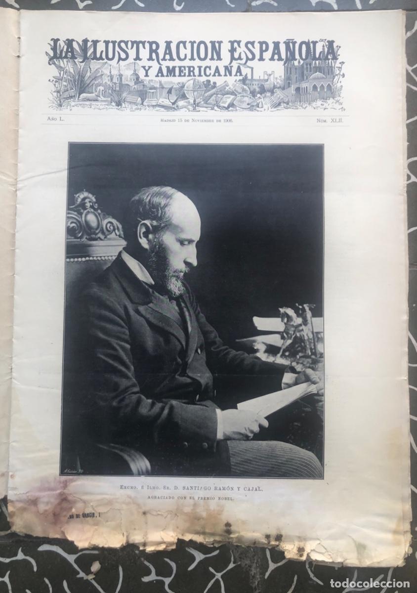 Coleccionismo de Revistas y Peri&oacute;dicos: ILU. ESPA&Ntilde;OLA Y AM -1906 M&Aacute;LAGA - Funicular: SARRI&Aacute; / VALLVIDRERA. Barcelona MAH&Oacute;N AEROMOTOCICLETA