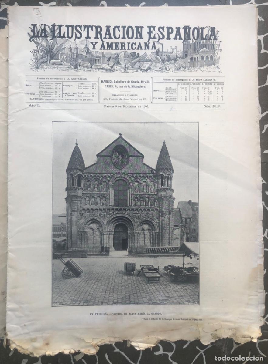 Coleccionismo de Revistas y Peri&oacute;dicos: ILU. ESPA&Ntilde;OLA Y AME.-1906 - POITIERS- SEGOVIA: Academia de Artiller&iacute;a - OTRAS INFORMACIONES