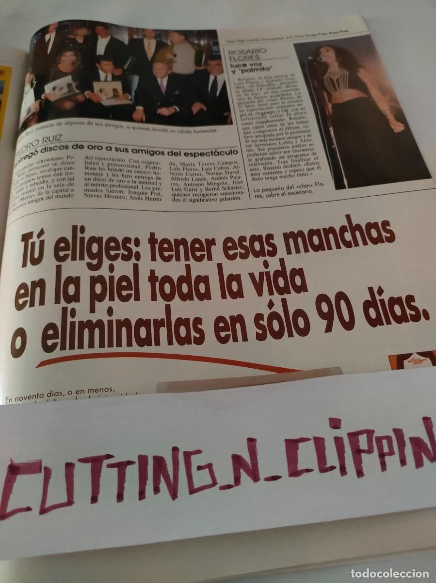 Coleccionismo de Revistas y Peri&oacute;dicos: Clipping_RL922404_ ROSARIO, NORMA DUVAL, ELTON JOHN, NAOMI AZAFATA UN DOS TRES