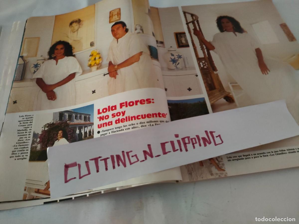 Coleccionismo de revistas y peri&oacute;dicos: Clipping_RL870107_ LOLA FLORES