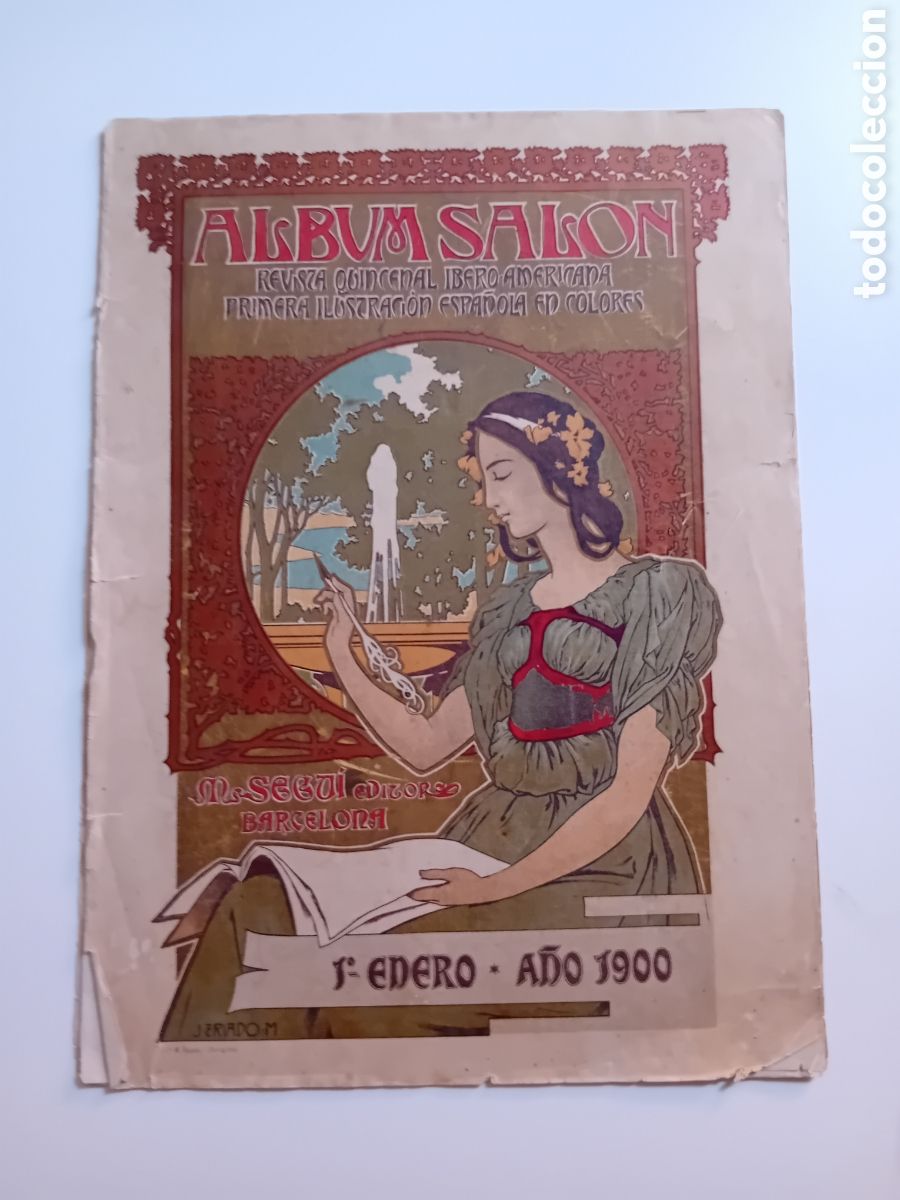 Collectionnisme de Revues et Journaux: ALBUM SALON REVISTA IBEROAMERICANA Enero 1900