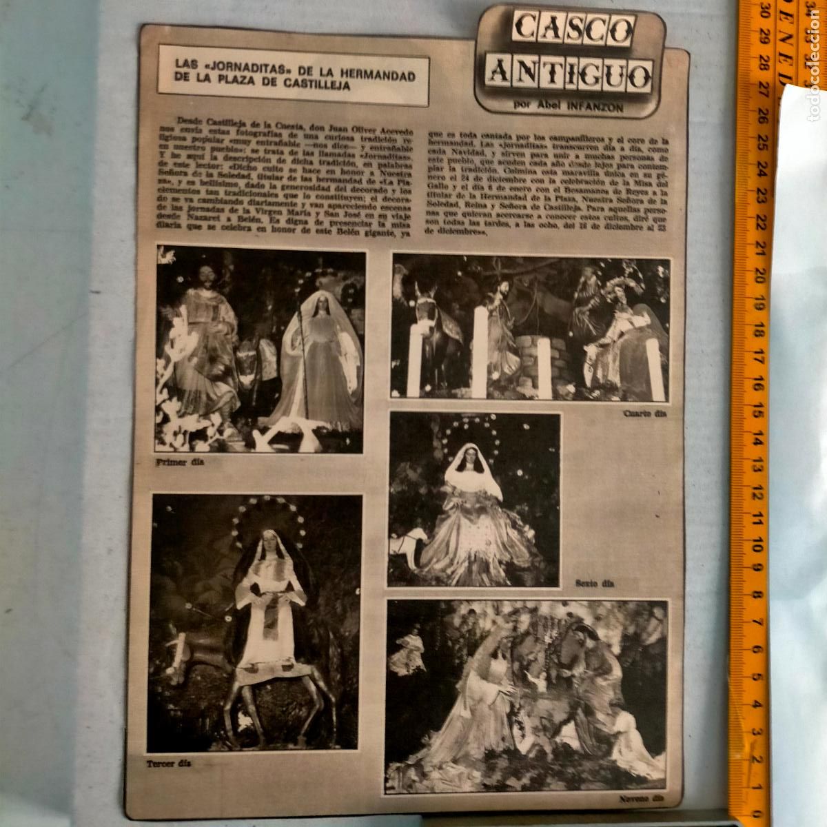 Collezionismo di Riviste e Giornali: NOTICIA SEVILLA CASCO ANTIGUO ANTONIO BURGOS - castilleja de la cuesta virgen de la soledad novena