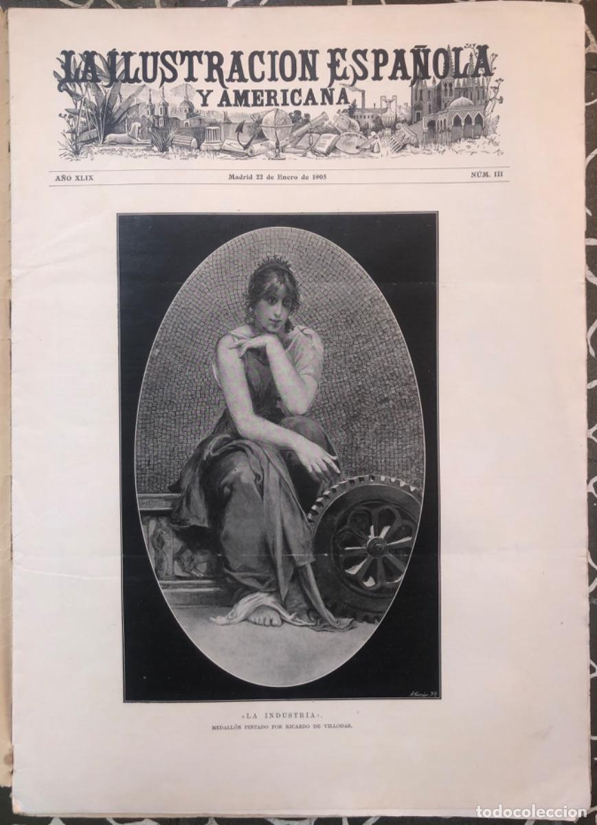 Coleccionismo de Revistas y Peri&oacute;dicos: ILU.ESPA&Ntilde;OLA Y AME.-1905 - GRANADA,Fab. p&oacute;lvoras y explosivos - GUERRA RUSO JAPONESA - INFORMACIONES