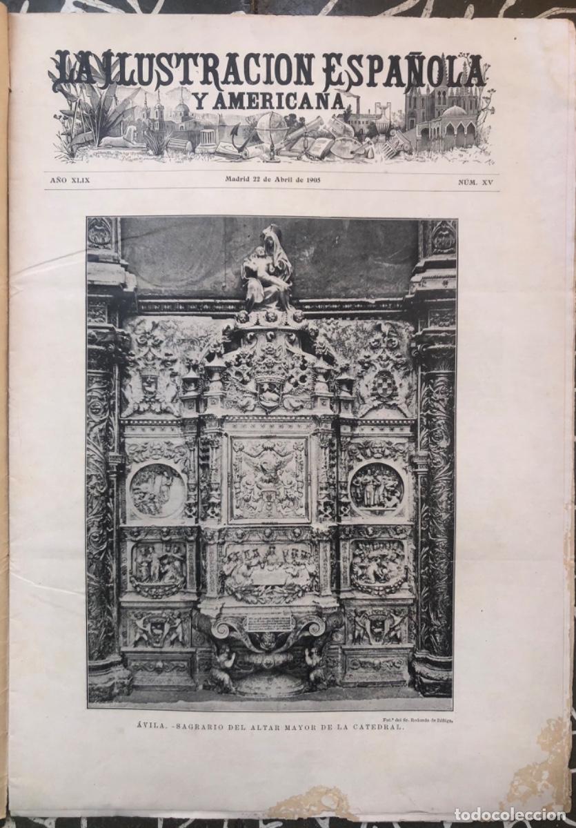 Coleccionismo de Revistas y Peri&oacute;dicos: ILU.ESPA&Ntilde;OLA Y AME.-1905 - &Aacute;VILA - LUCENA (C&Oacute;RDOBA) - ROMA - GRABADOS (Semana Santa)