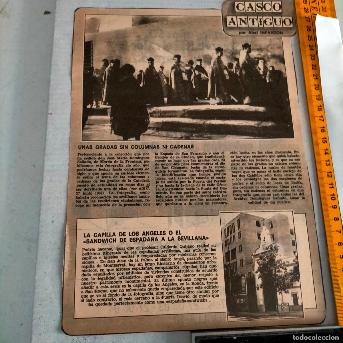 Collectionnisme de Revues et Journaux: SEVILLA CASCO ANTIGUO ANTONIO BURGOS - capilla de los ageles - gradas de la catedral
