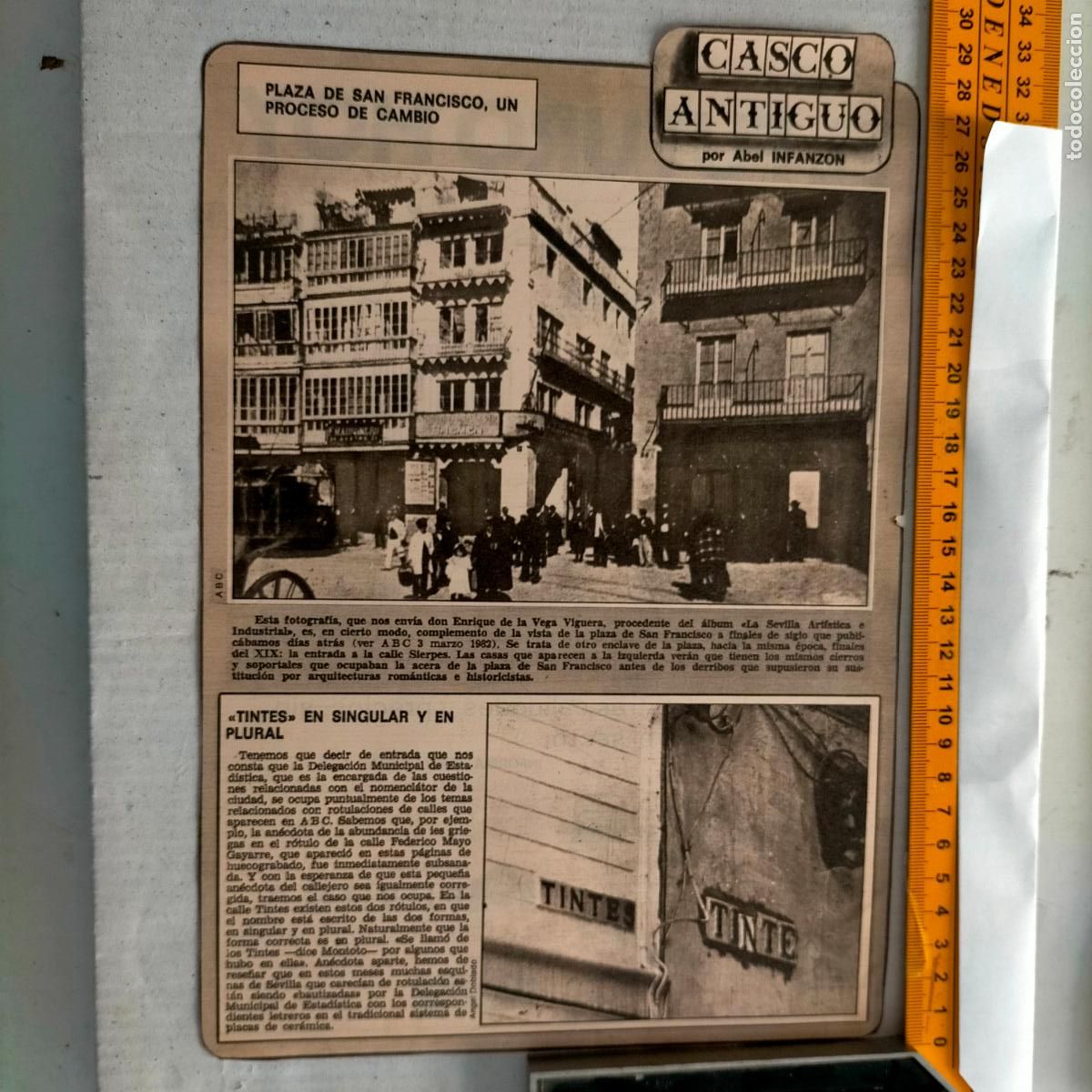 Collectionnisme de Revues et Journaux: SEVILLA CASCO ANTIGUO ANTONIO BURGOS - PLAZA DE SAN FRANCISCO - CALLE TINTE Y TINTES
