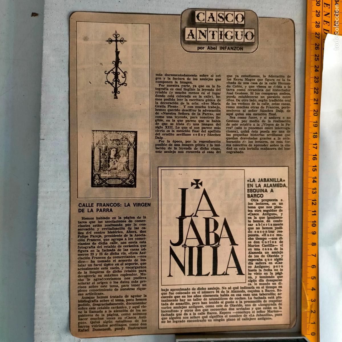 Colecionismo de Revistas e Jornais: SEVILLA CASCO ANTIGUO ANTONIO BURGOS - CALLE FRANCO LA VIRGEN DE LA PARRA LA JABANILLA