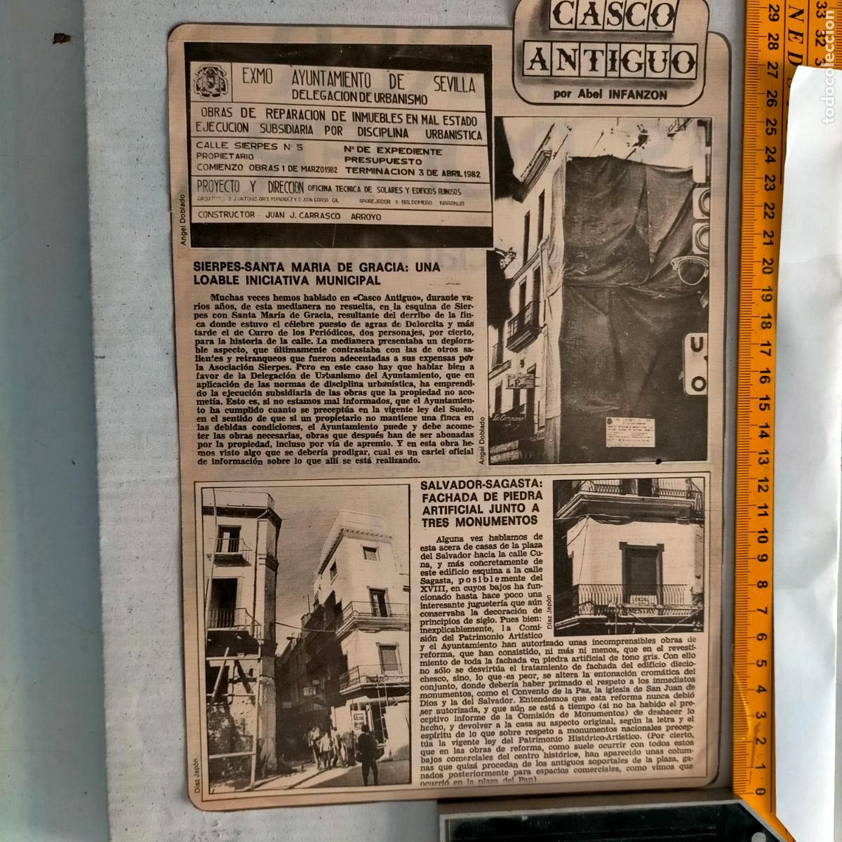Colecionismo de Revistas e Jornais: SEVILLA CASCO ANTIGUO ANTONIO BURGOS - SALVADOR SAGASTA - SIERPES SANTA MARIA DE GRACIA CALLES