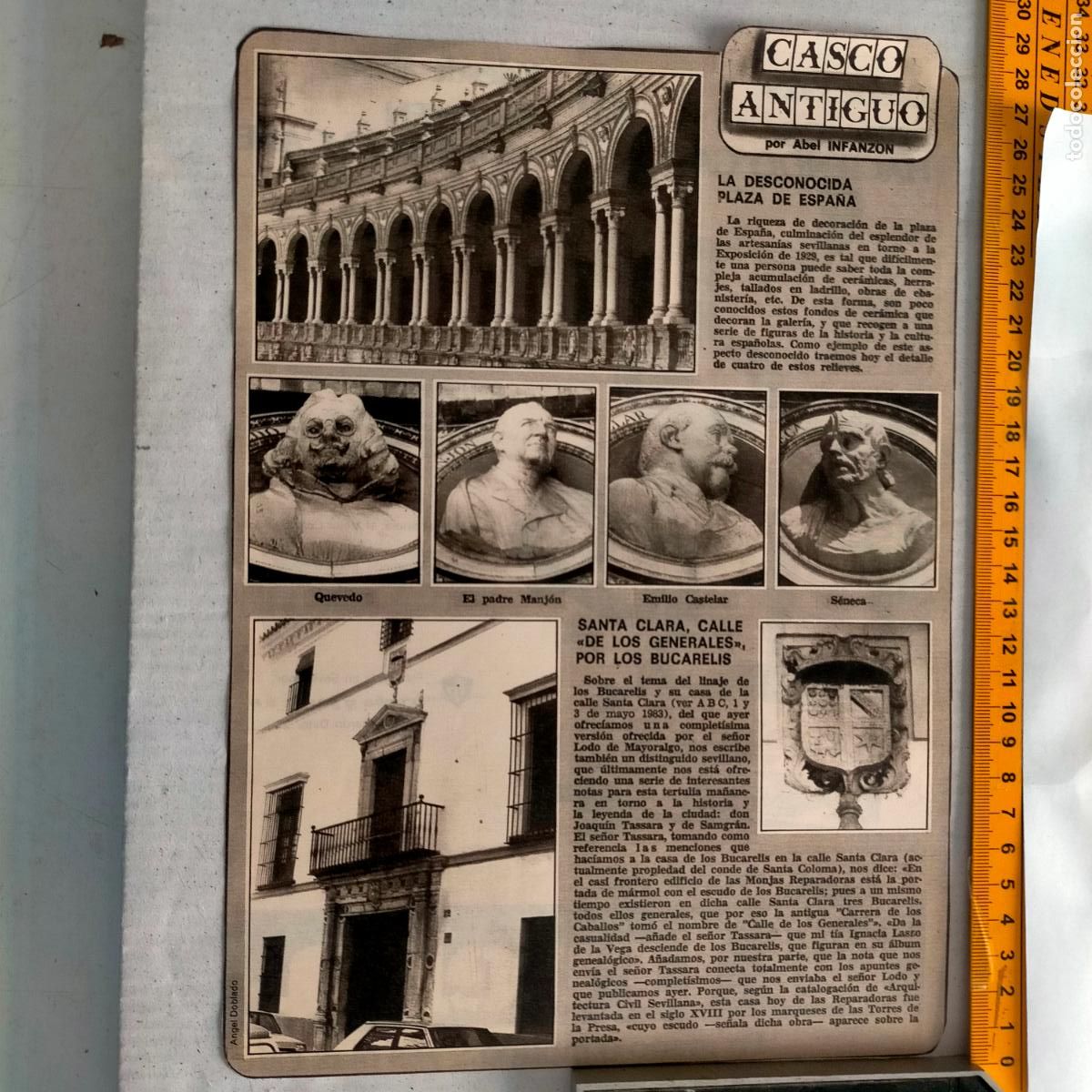 Colecionismo de Revistas e Jornais: SEVILLA CASCO ANTIGUO ANTONIO BURGOS - PLAZA ESPA&Ntilde;A - SANTA CLARA CALLE DE LOS GENERALES BUCARELIS