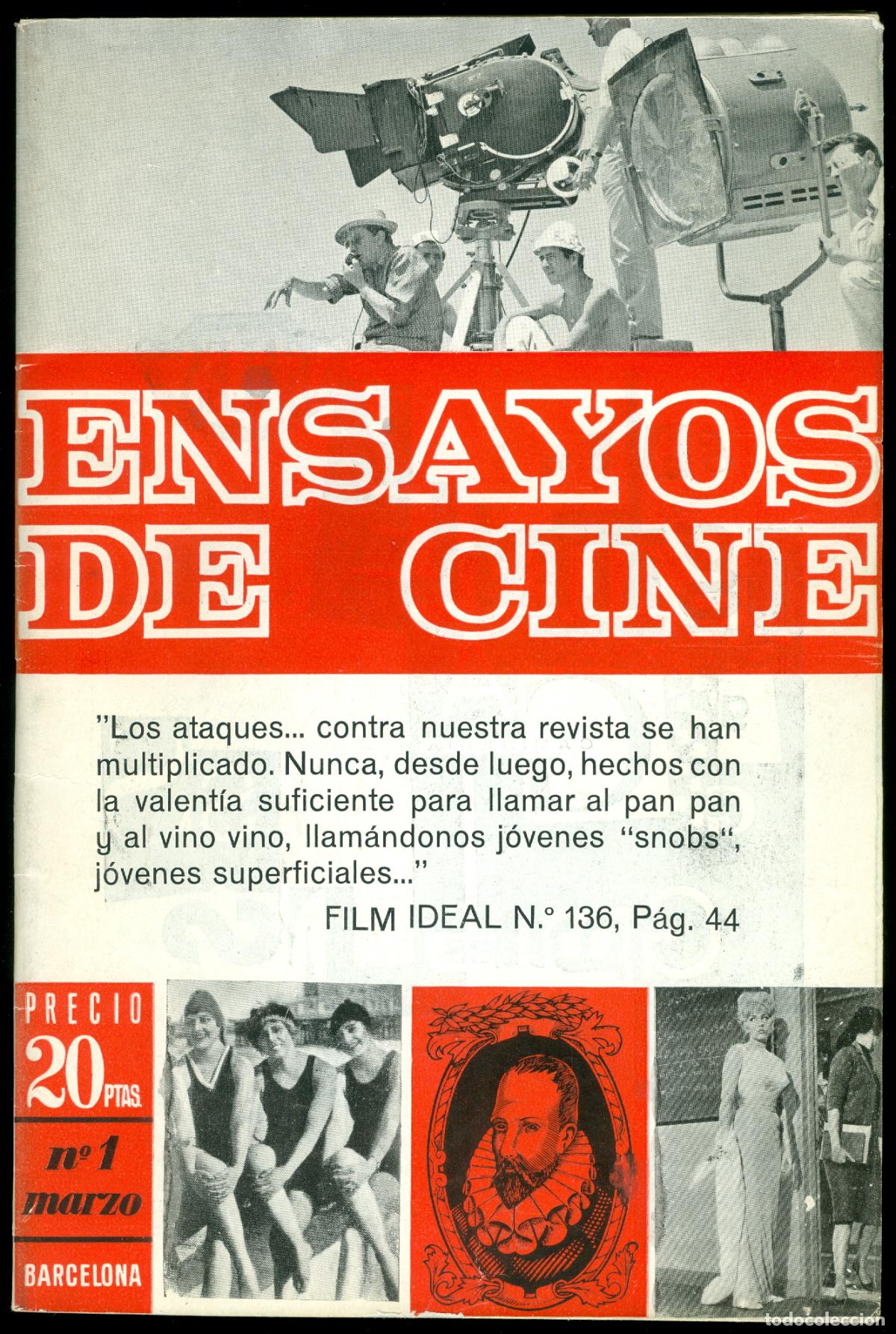 Collezionismo di Riviste e Giornali: REVISTA ENSAYOS DE CINE NUMERO 1 DE MARZO DE 1964 STELLA STEVENS - VISCONTI EL GATOPARDO