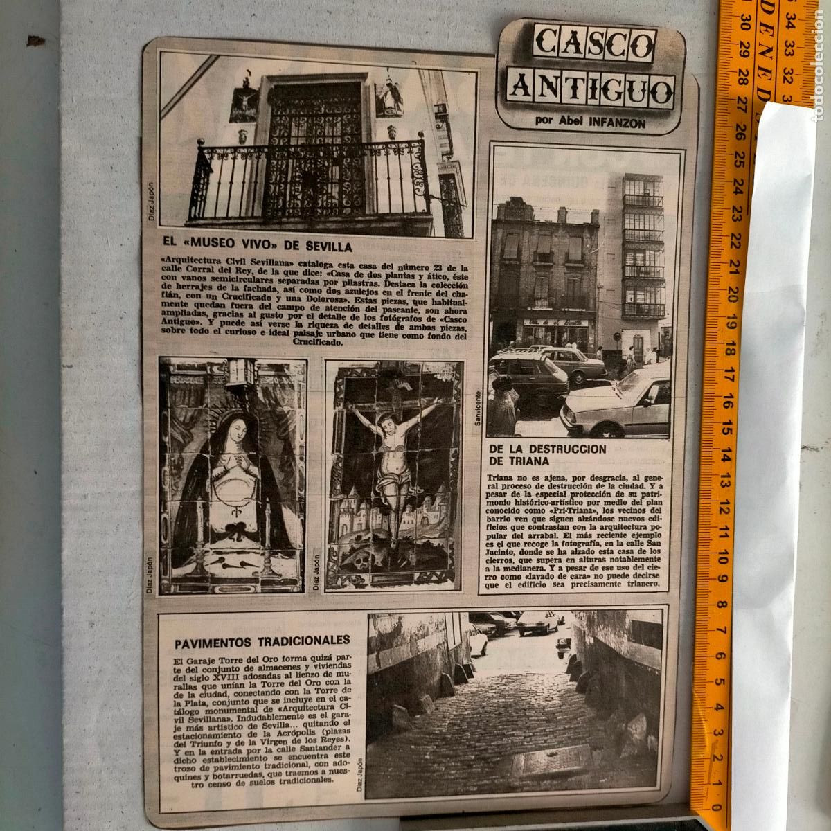 Collezionismo di Riviste e Giornali: SEVILLA CASCO ANTIGUO ANTONIO BURGOS - MUSEO - TRIANA - VIRGEN CRISTO AZULEJOS