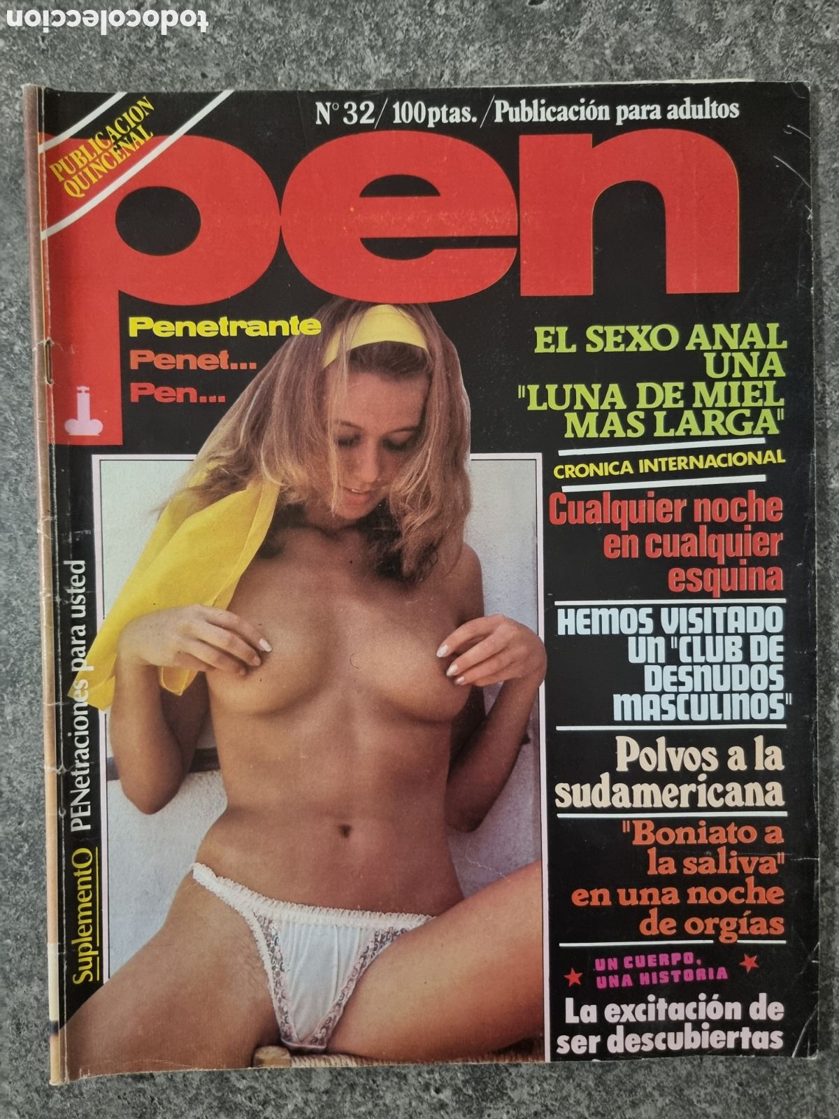 Collectionnisme de Revues et Journaux: Revista Er&oacute;tica PEN - N&ordm; 32