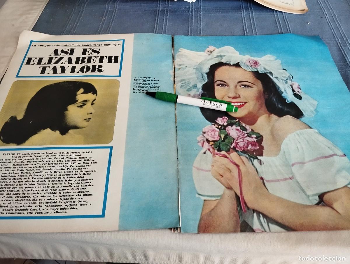 Coleccionismo de Revistas y Peri&oacute;dicos: ELIZABETH TAYLOR RECORTE REVISTA 10 PAGINAS 1968