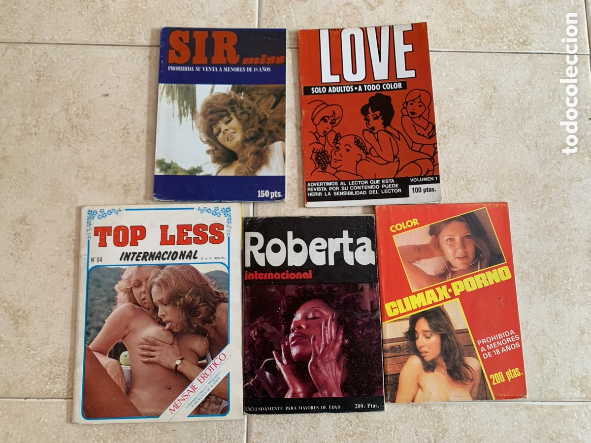 lote de 5 revistas para adultos antiguas erotic - Compra venta en  todocoleccion